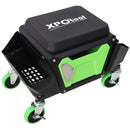 Heavy Duty Mechanic Stool With Wheels And Soft Rubber Cushion And 330Lbs Capacity - Green