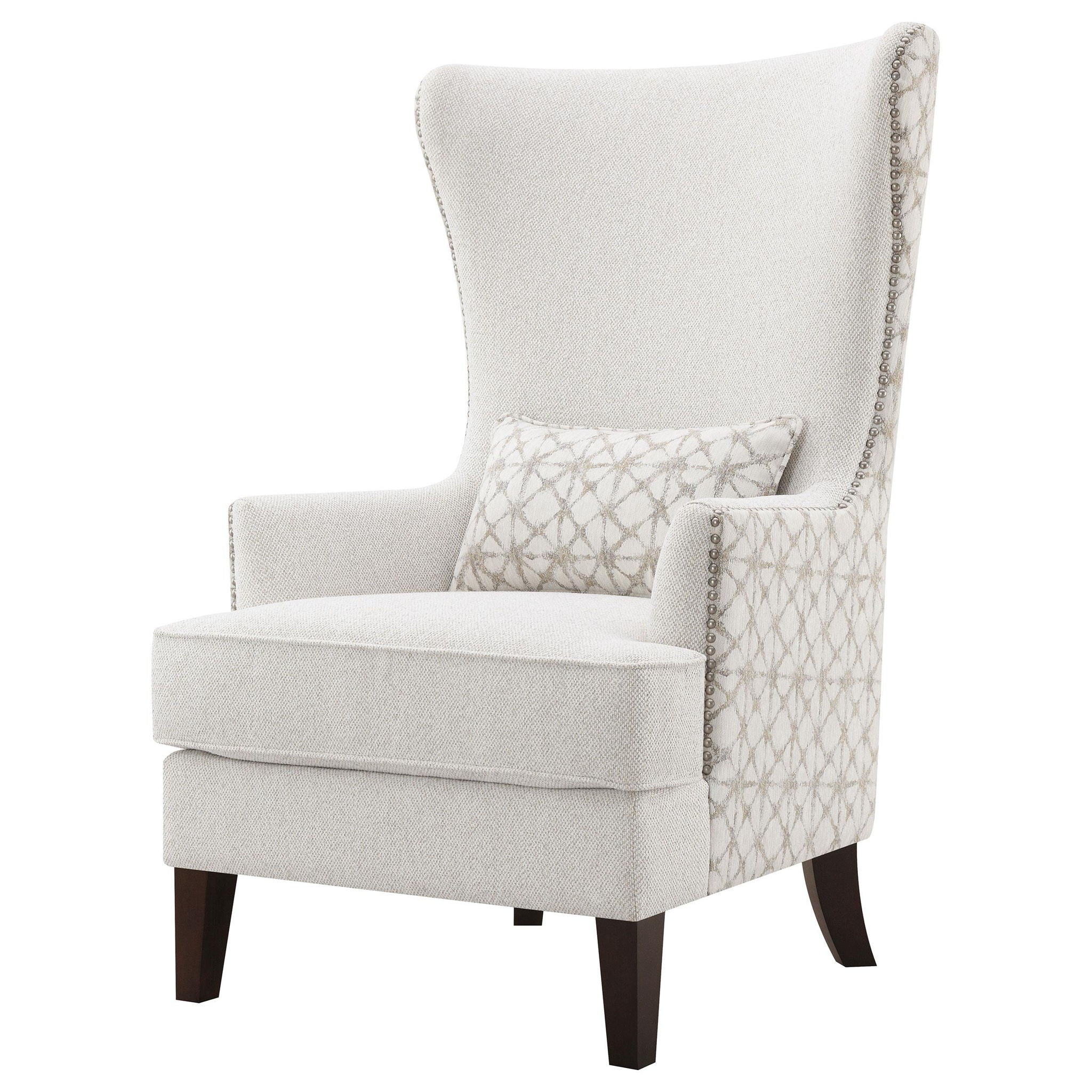 Pippin Upholstered High Wingback Accent Chair Latte - Atlantic Fine Furniture Melbourne FL