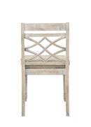 Havanna - Wide Contemporary Fabric Chair With Cushion (Set of 2) - Off White