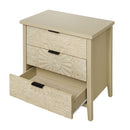 3 Drawer Cabinet, American Furniture, Suitable For Bedroom, Living Room, Study - Natural