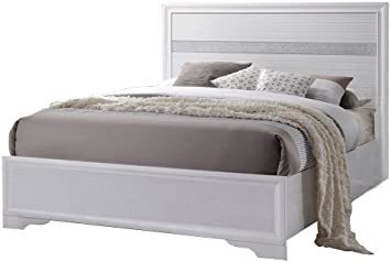 ACME Naima Full Bed in White 25765F - Atlantic Fine Furniture Melbourne FL