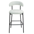 Counter Height Bar Stools With Powder Coating Base And Footrest