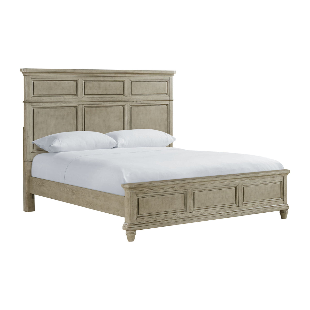 Whit-Ash Panel Bed in Gray by Elements International