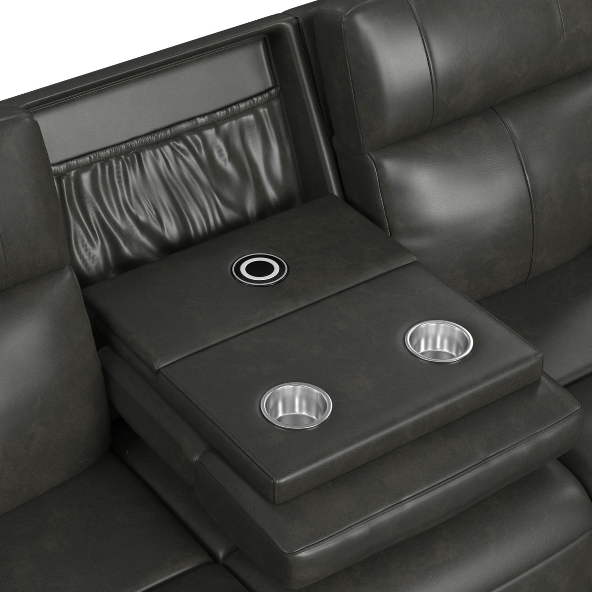 Mustang -Living Room Set in Dark Gray by Elements International, view 13