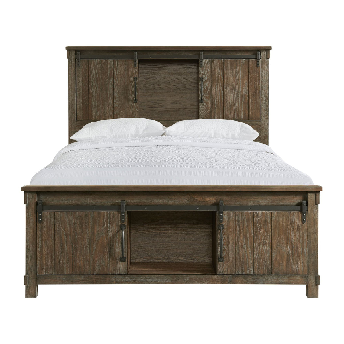 Scott Platform Storage Bed in Dark Brown by Elements International, view 12