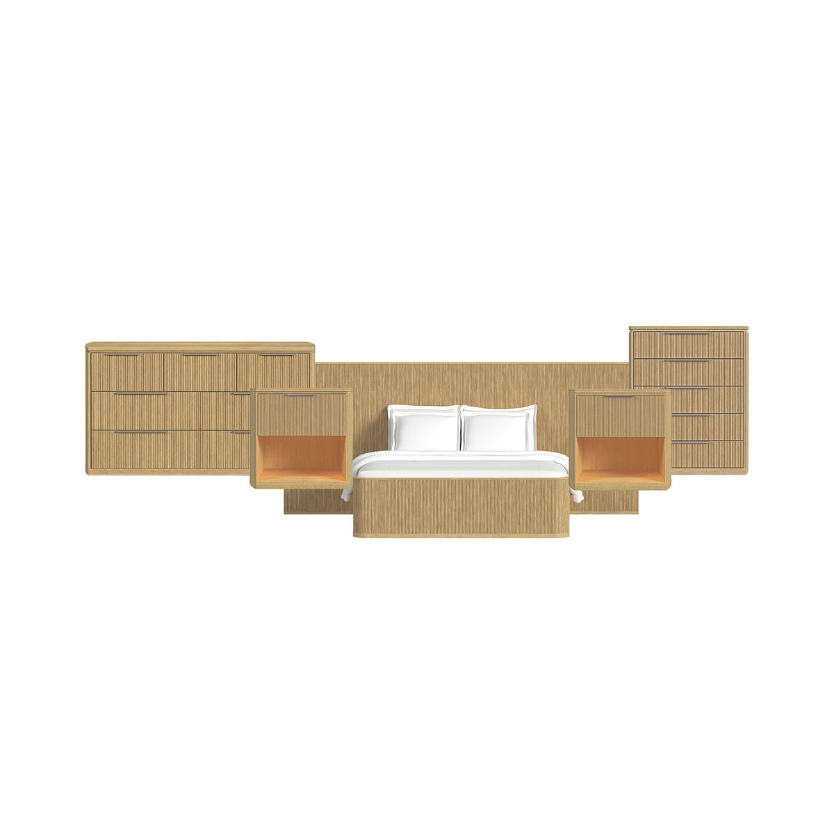 Sylvie Wall Bed Bedroom Set in Dark Brown by Elements International, view 7