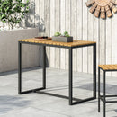 Ernesto - Outdoor Industrial Acacia Wood Bar Table
