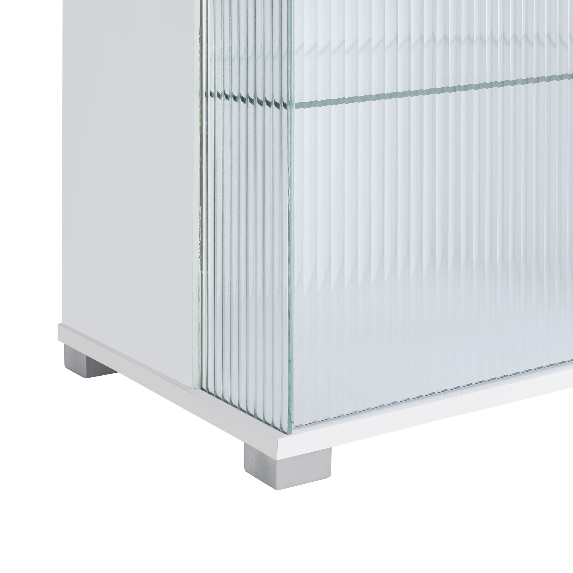 Chandra - 70" TV Stand With LED - Glossy White