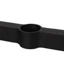 Modern Outdoor Dining Table With X Shaped Legs, Umbrella Hole