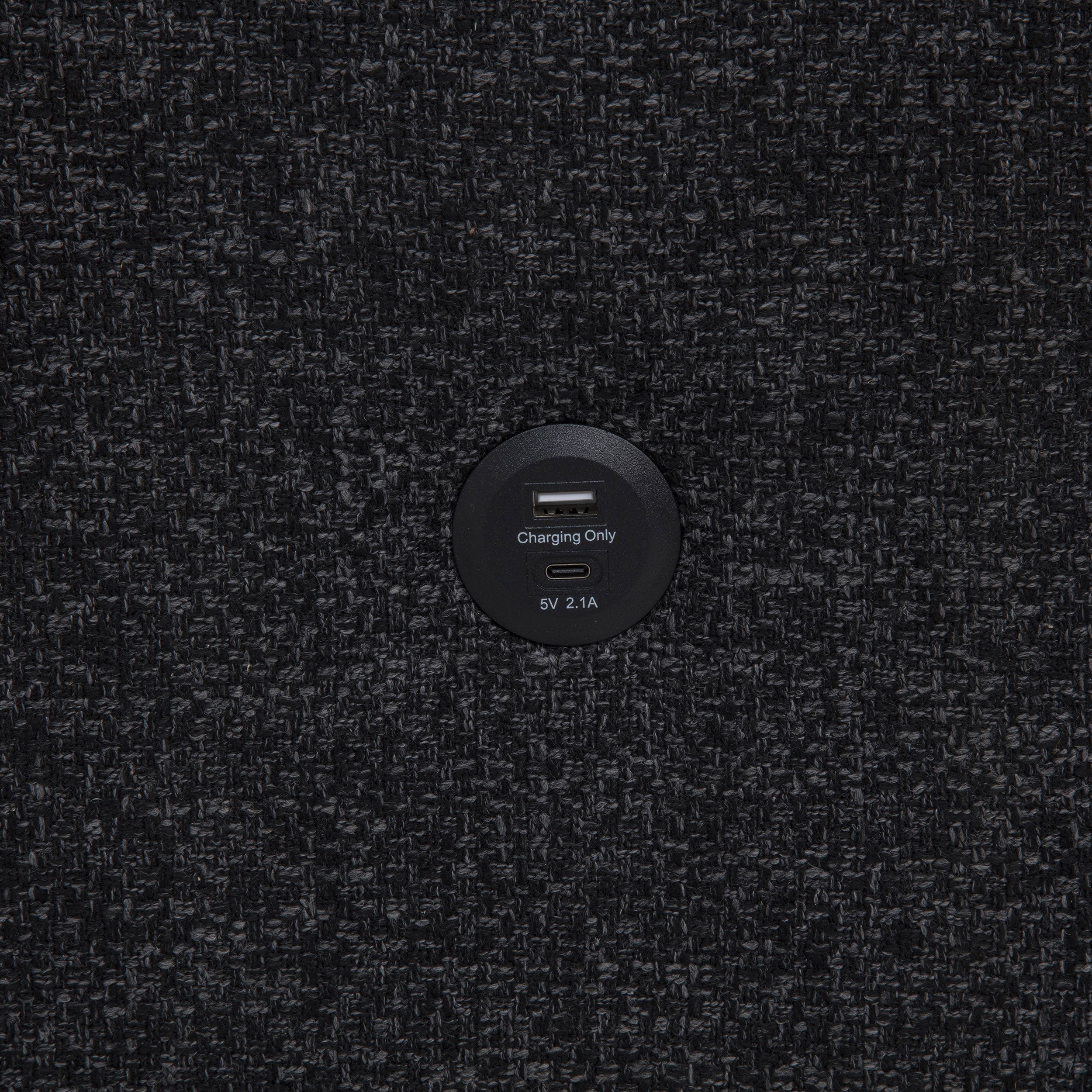 Demko Sleeper Sectional Sofa with Speaker and Storage Chaise Black — view 18
