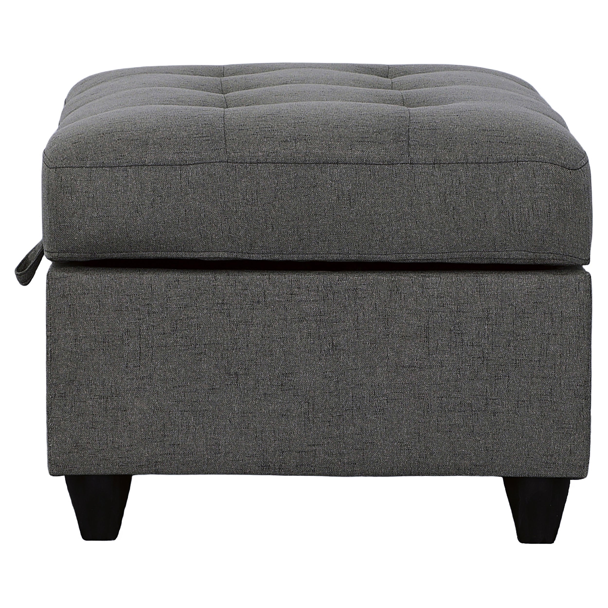 Stonenesse Rectangular Upholstered Storage Ottoman Grey — view 5