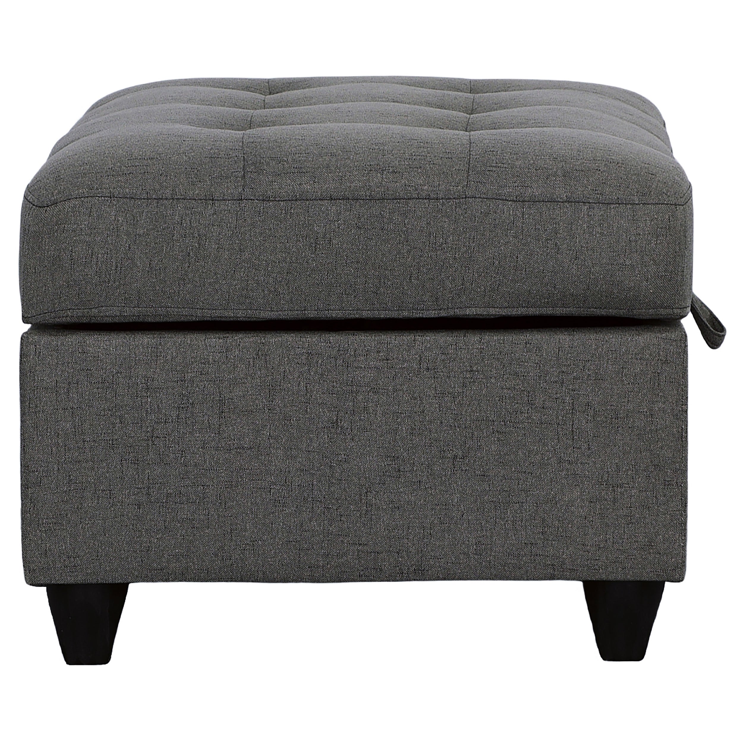 Stonenesse Rectangular Upholstered Storage Ottoman Grey — view 7