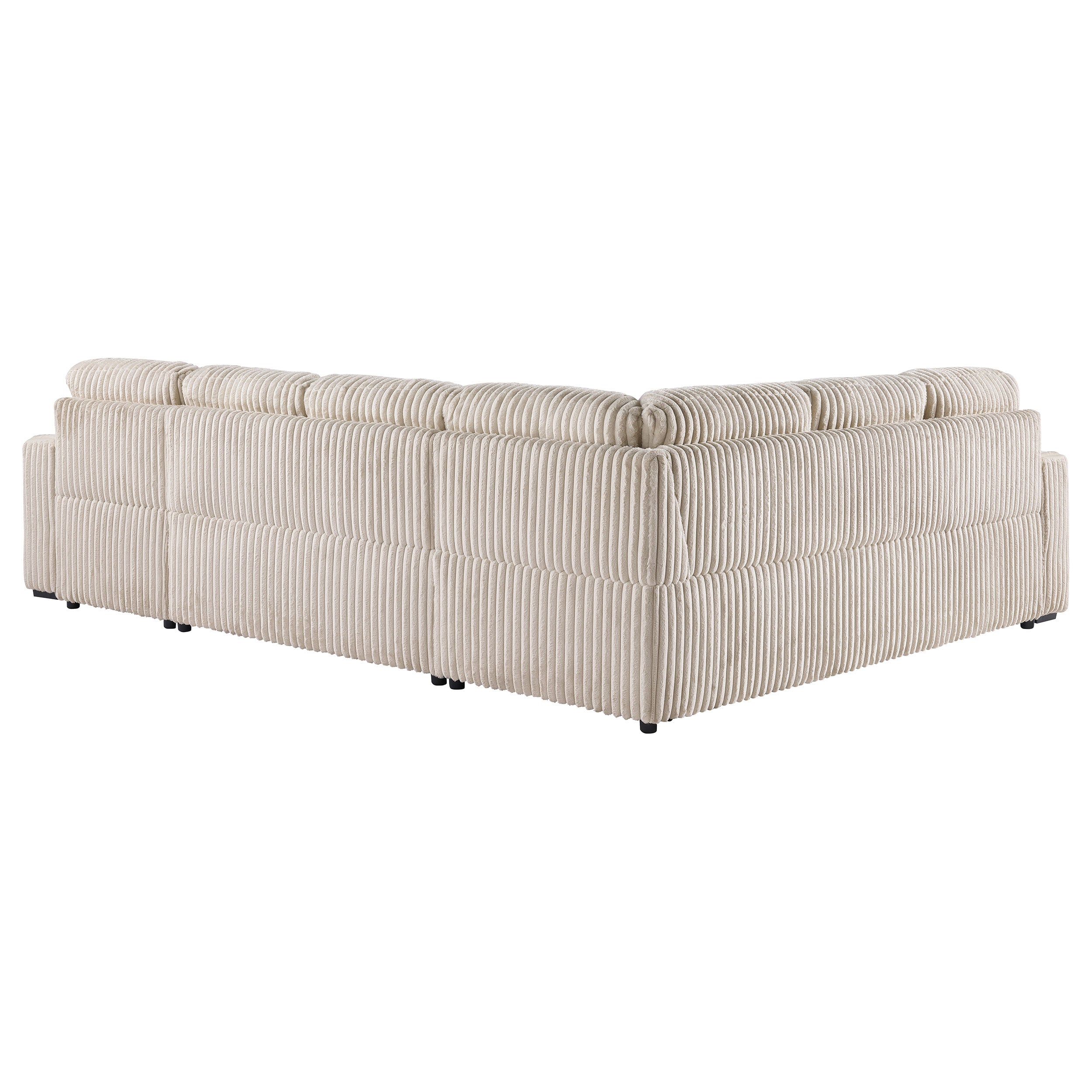 Devonshire Sleeper Sectional Sofa Storage Chaise Camel — view 15