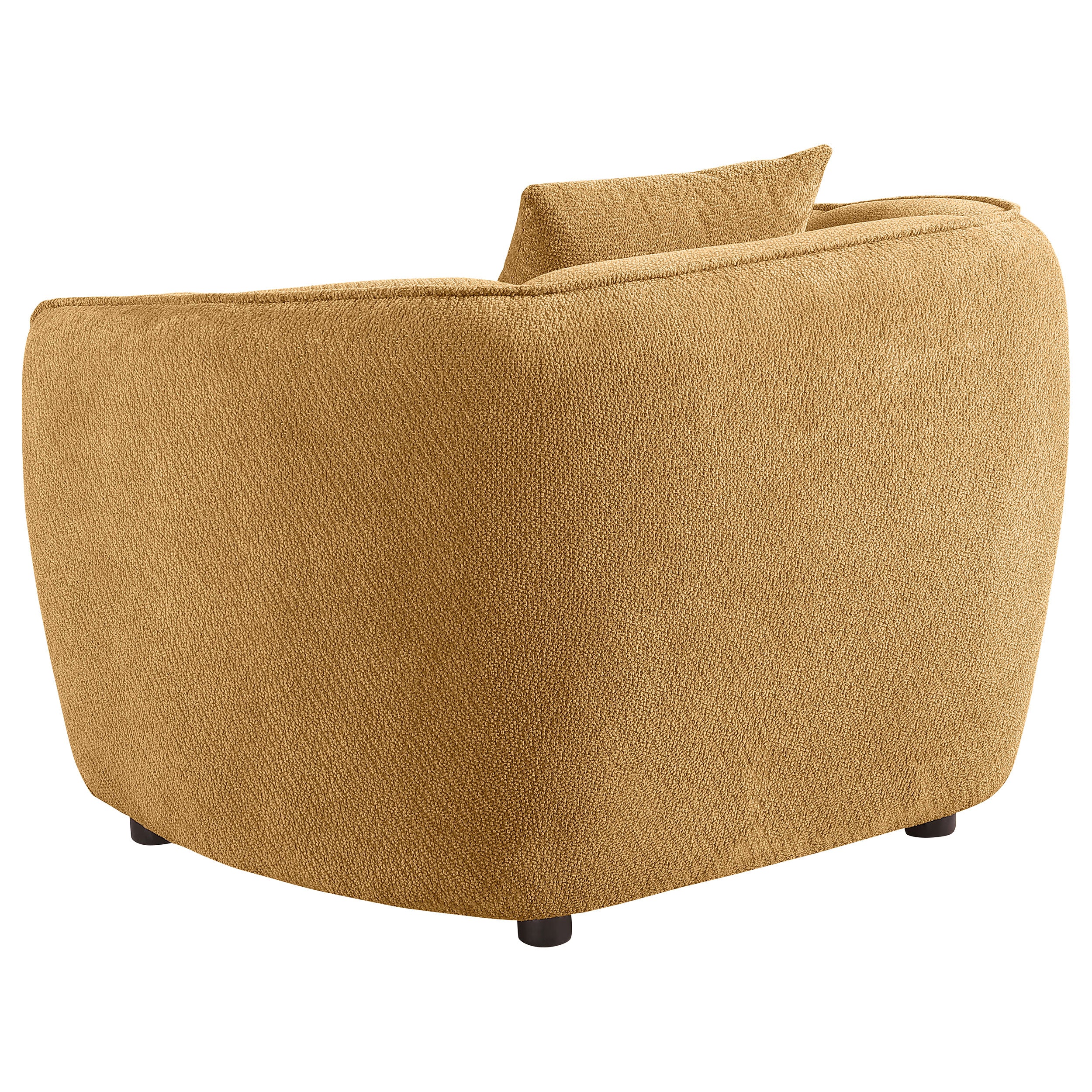 Aleisha Fabric Upholstered Accent Chair Mustard Yellow — view 6