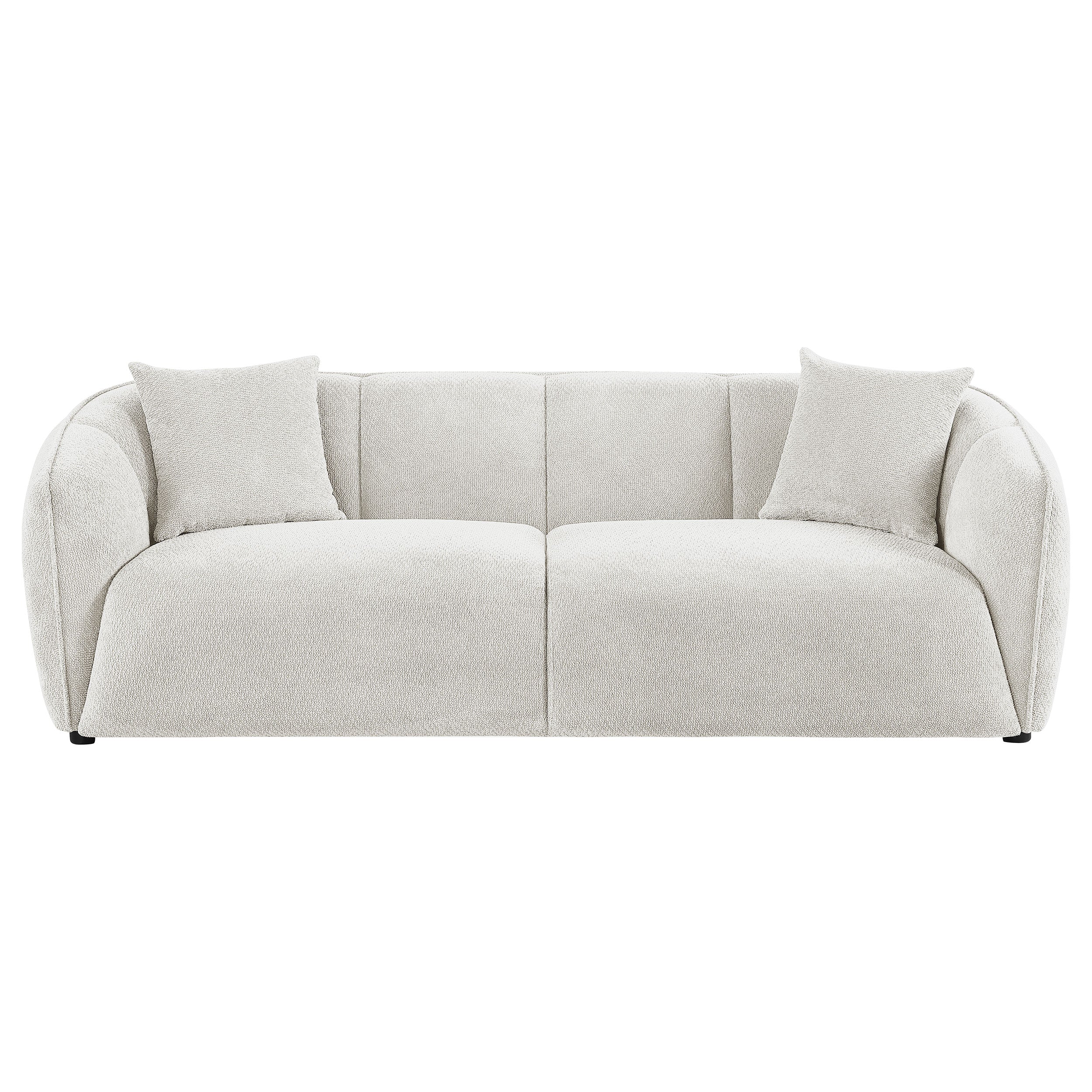 Aleisha Fabric Upholstered Sofa Sand — view 3