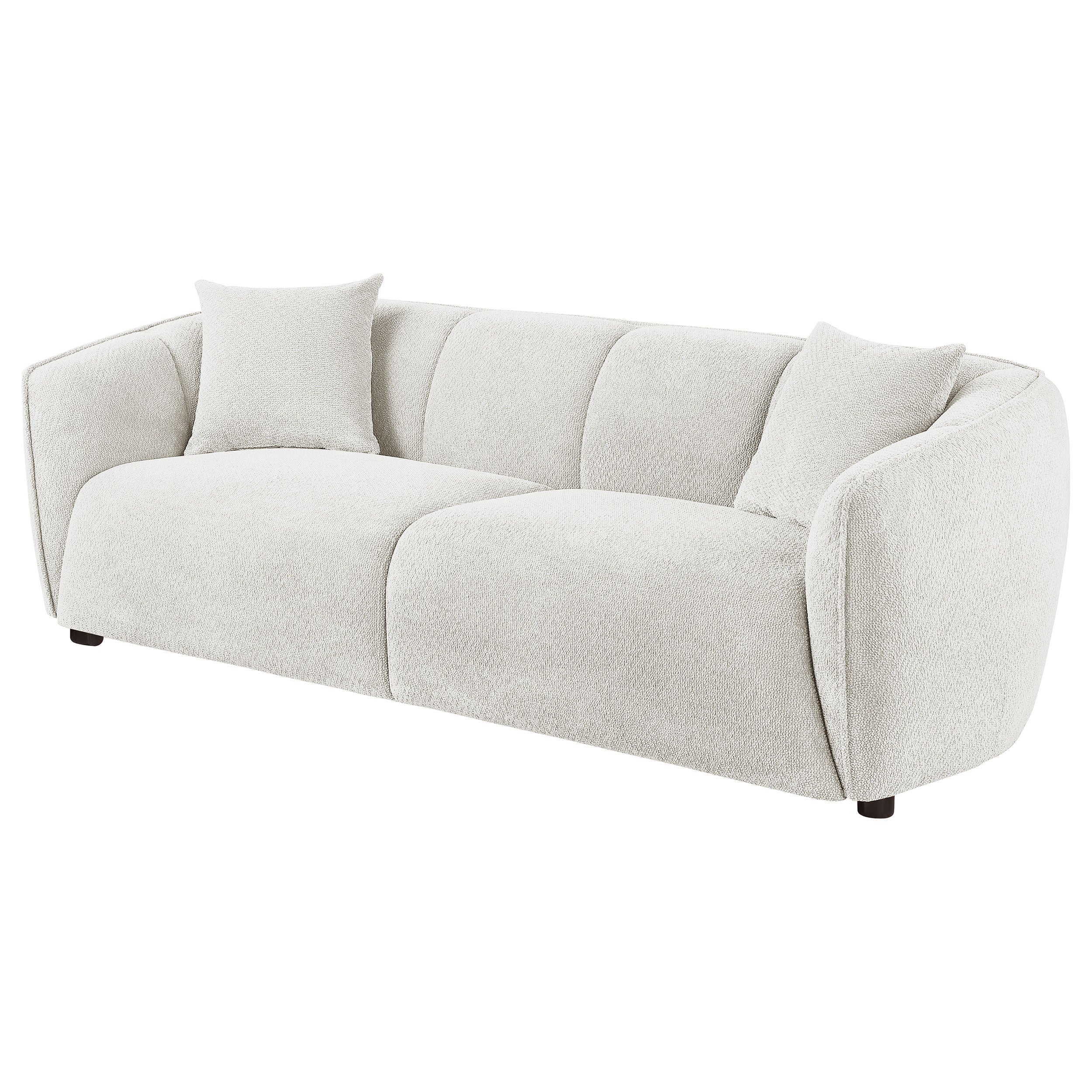 Aleisha Fabric Upholstered Sofa Sand — view 4