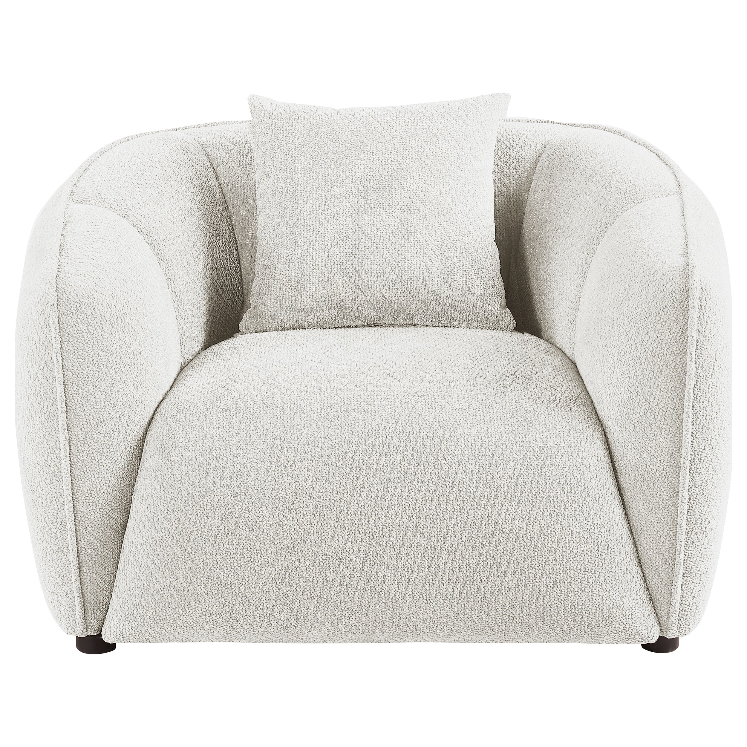 Aleisha Fabric Upholstered Accent Chair Sand — view 3