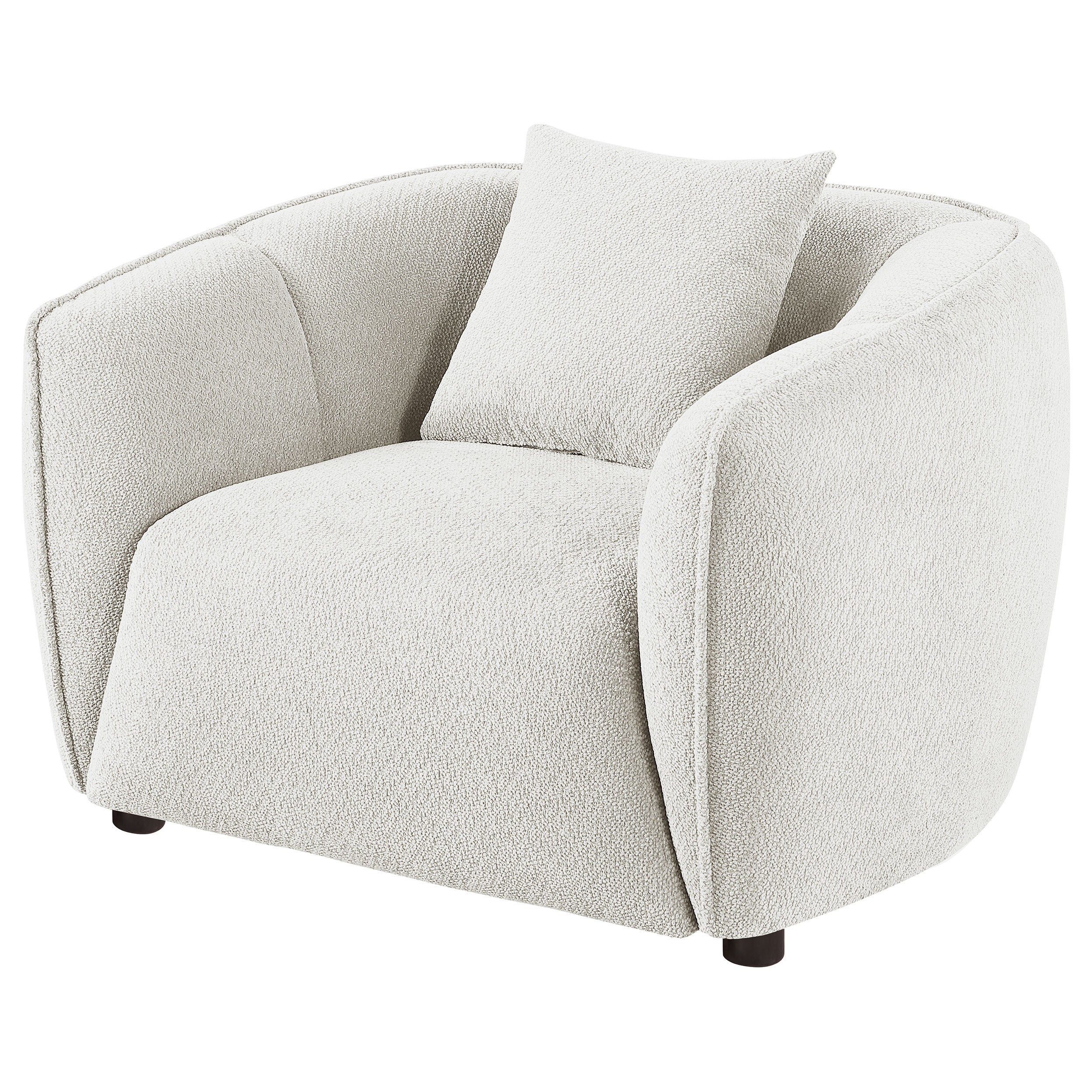 Aleisha Fabric Upholstered Accent Chair Sand — view 4