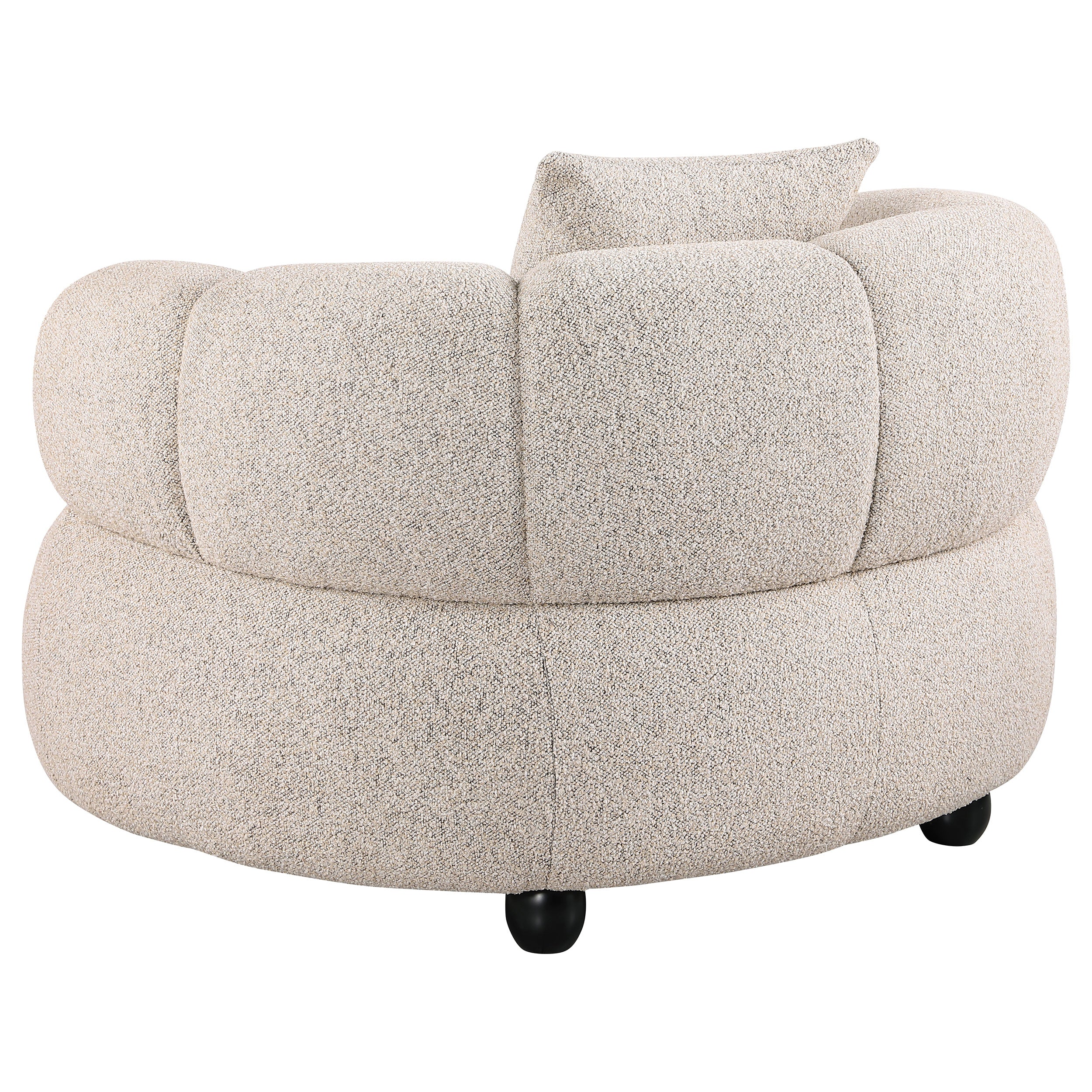 Whitney Contemporary Channel Tufted Woven Fabric Upholstered Sofa Set — view 7