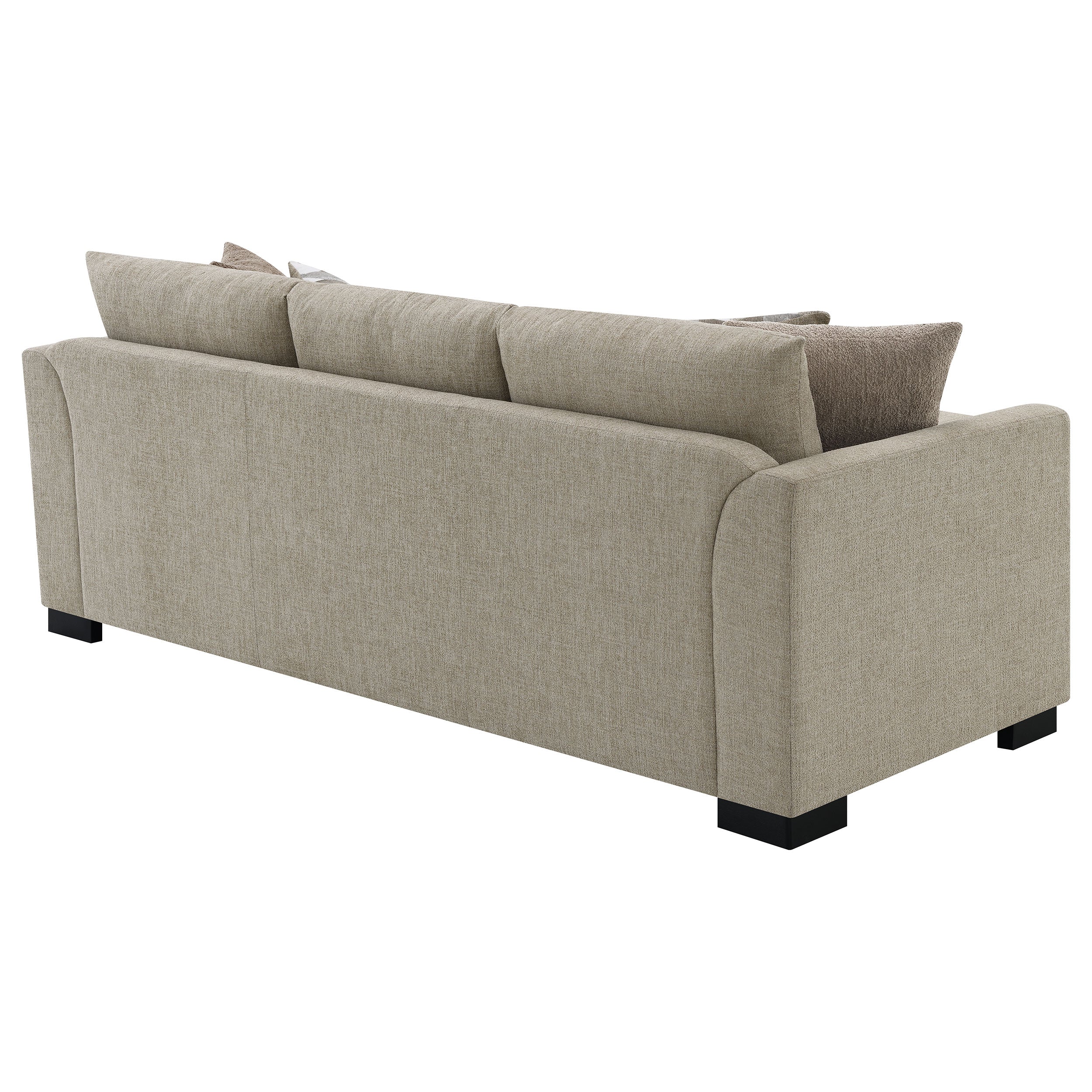 Storey Upholstered Sleeper Sectional Chaise Sofa Camel — view 14