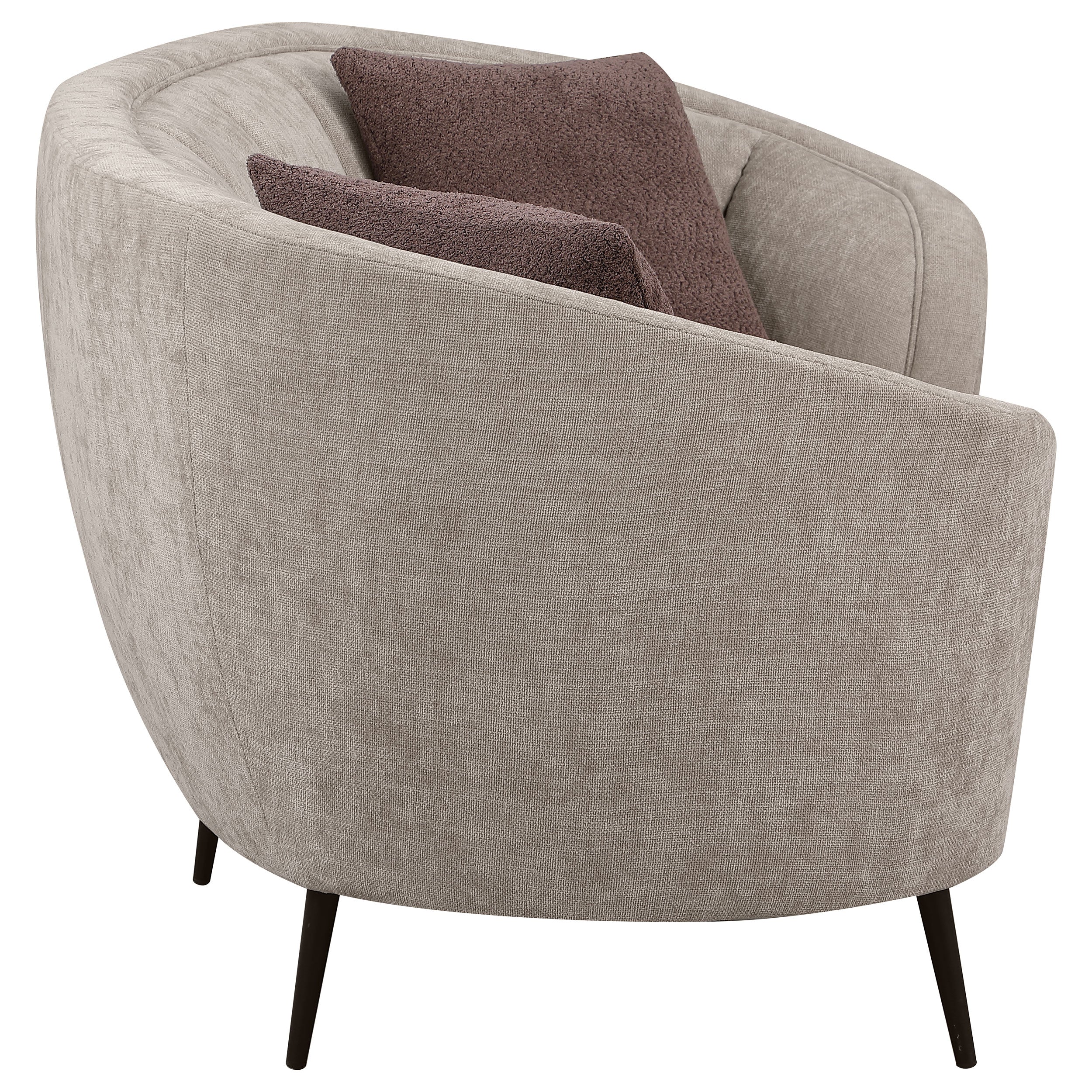 Ellorie 2-piece Upholstered Curved Sofa Set Beige — view 10