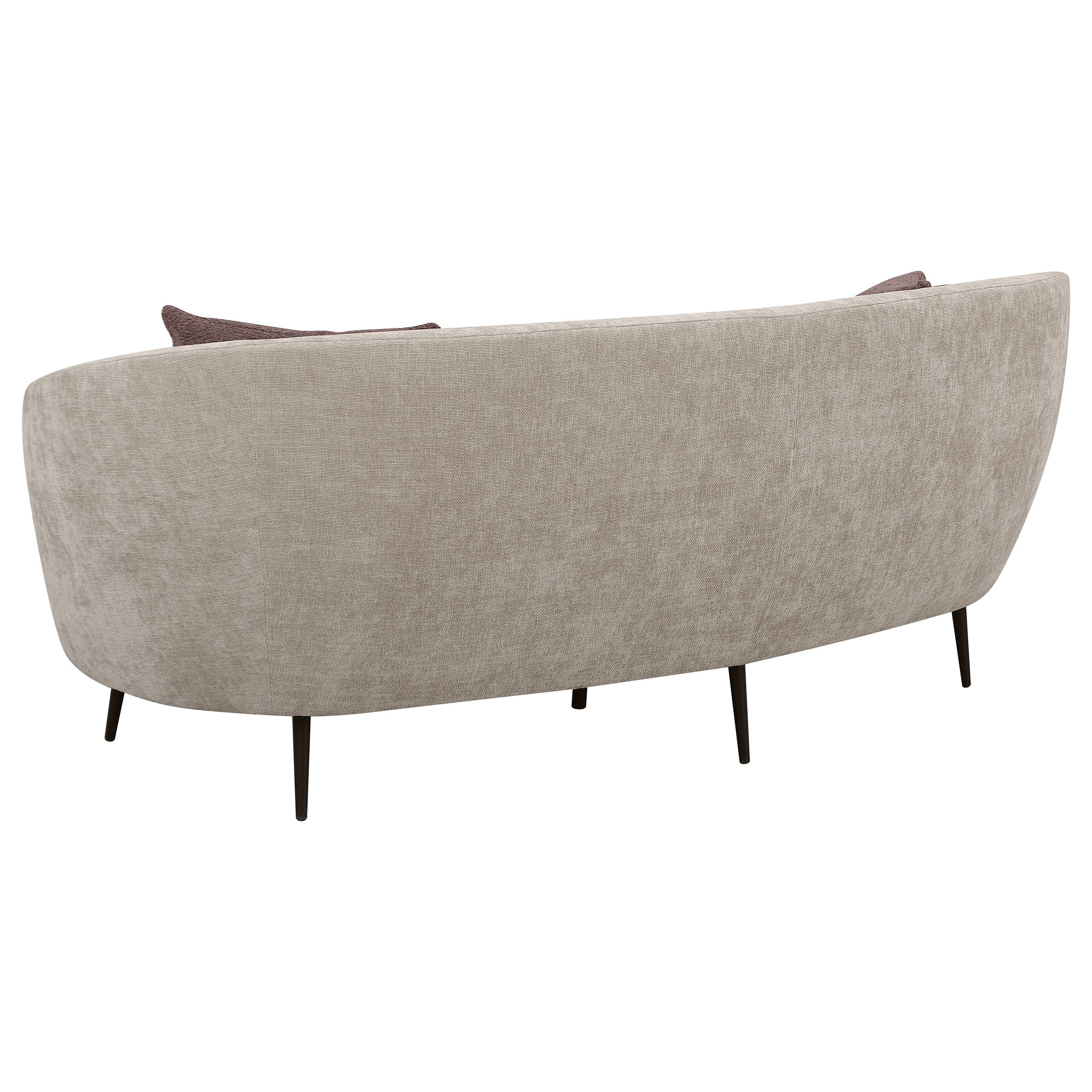Ellorie 3-piece Upholstered Curved Sofa Set Beige — view 4