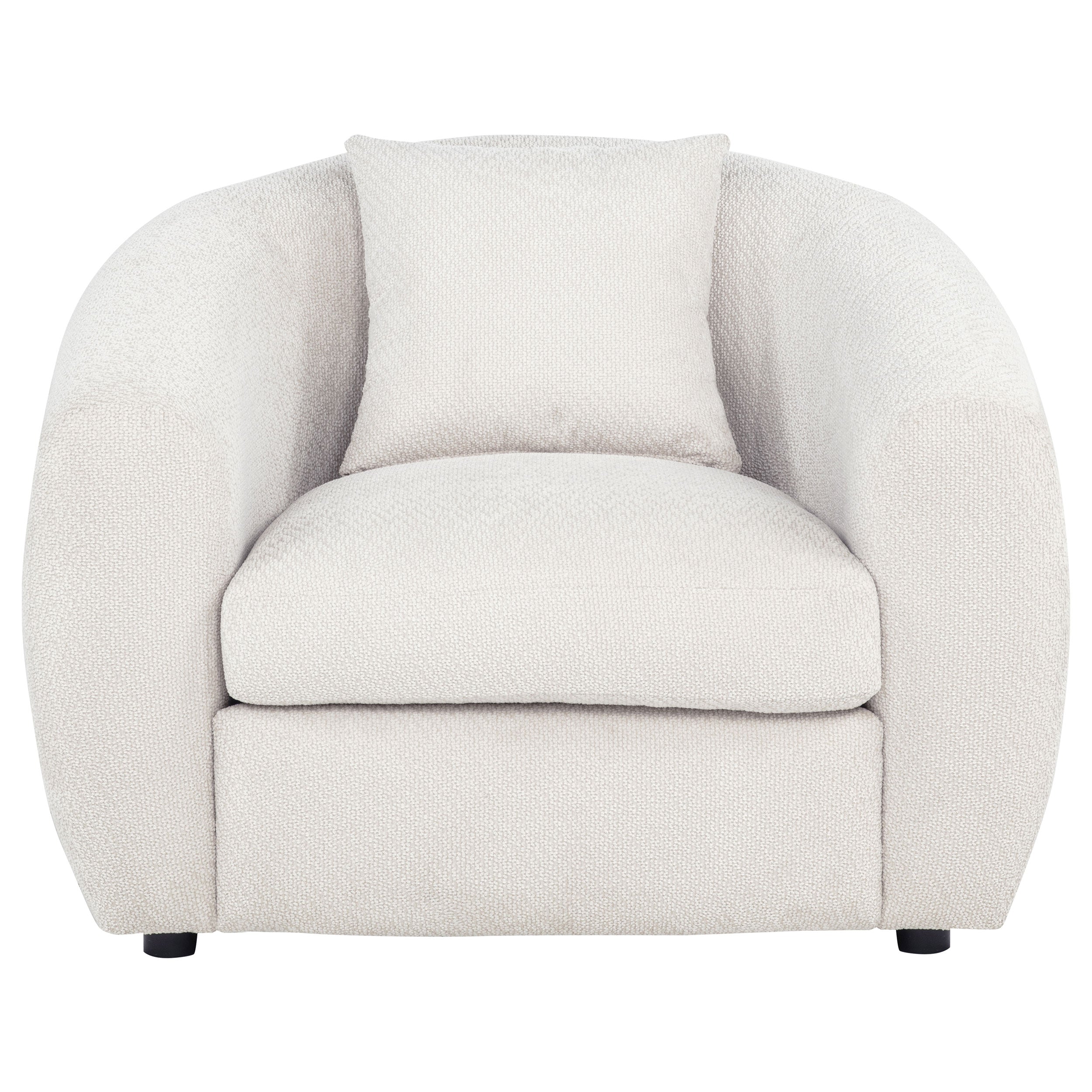 Isabella Fabric Upholstered Accent Chair Sand — view 3