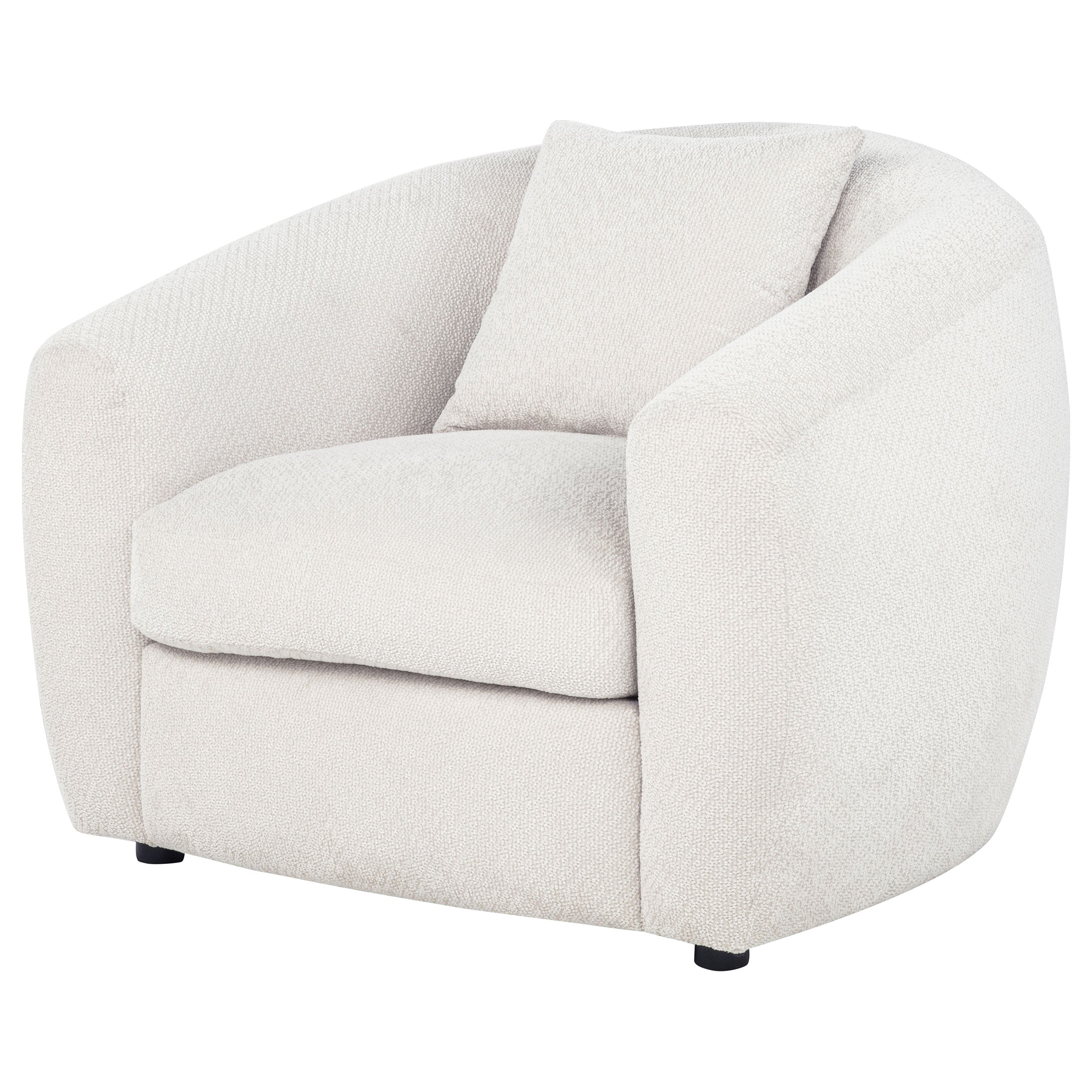 Isabella Fabric Upholstered Accent Chair Sand — view 4