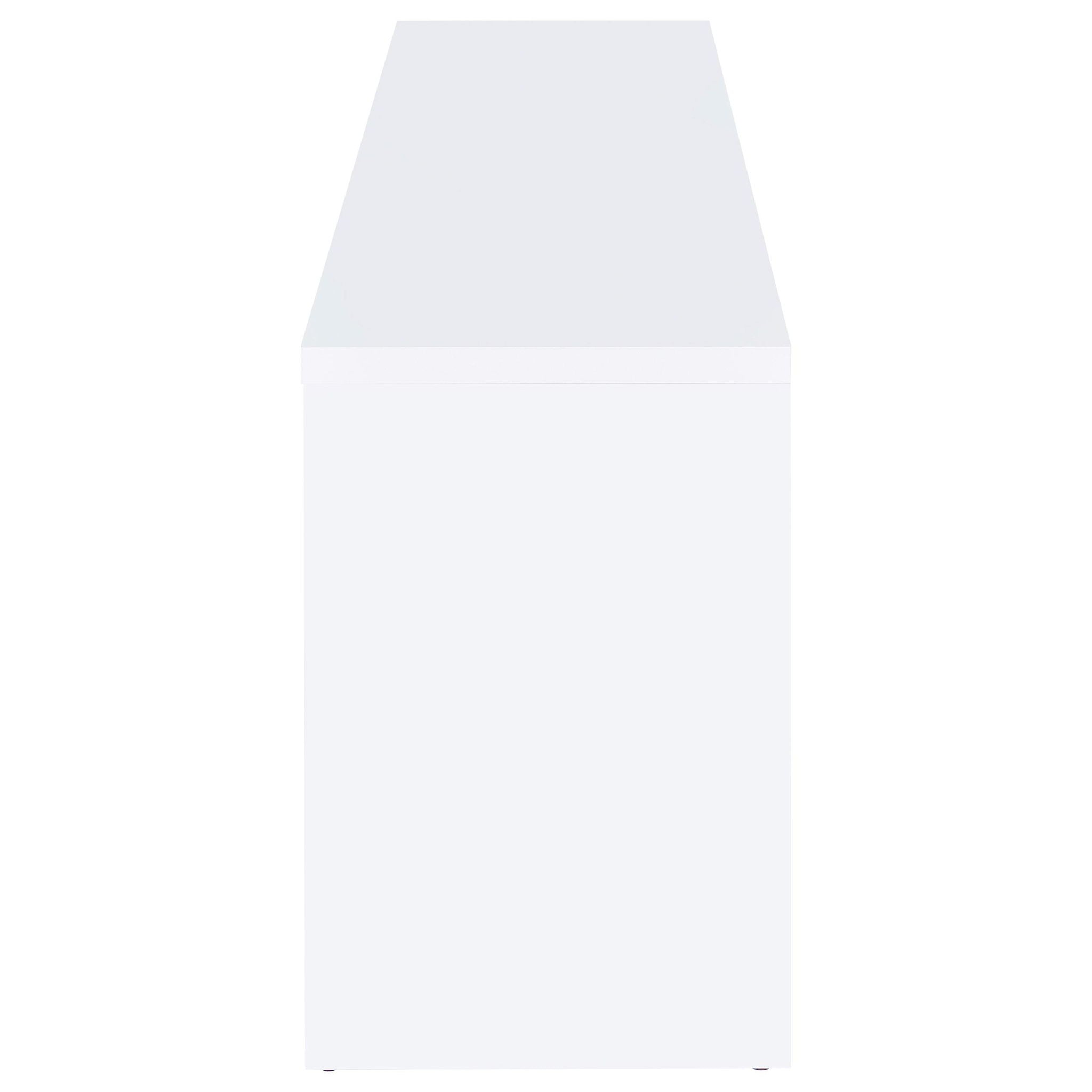 Laughlin 4-door Engineered Wood 78-inch TV Stand White