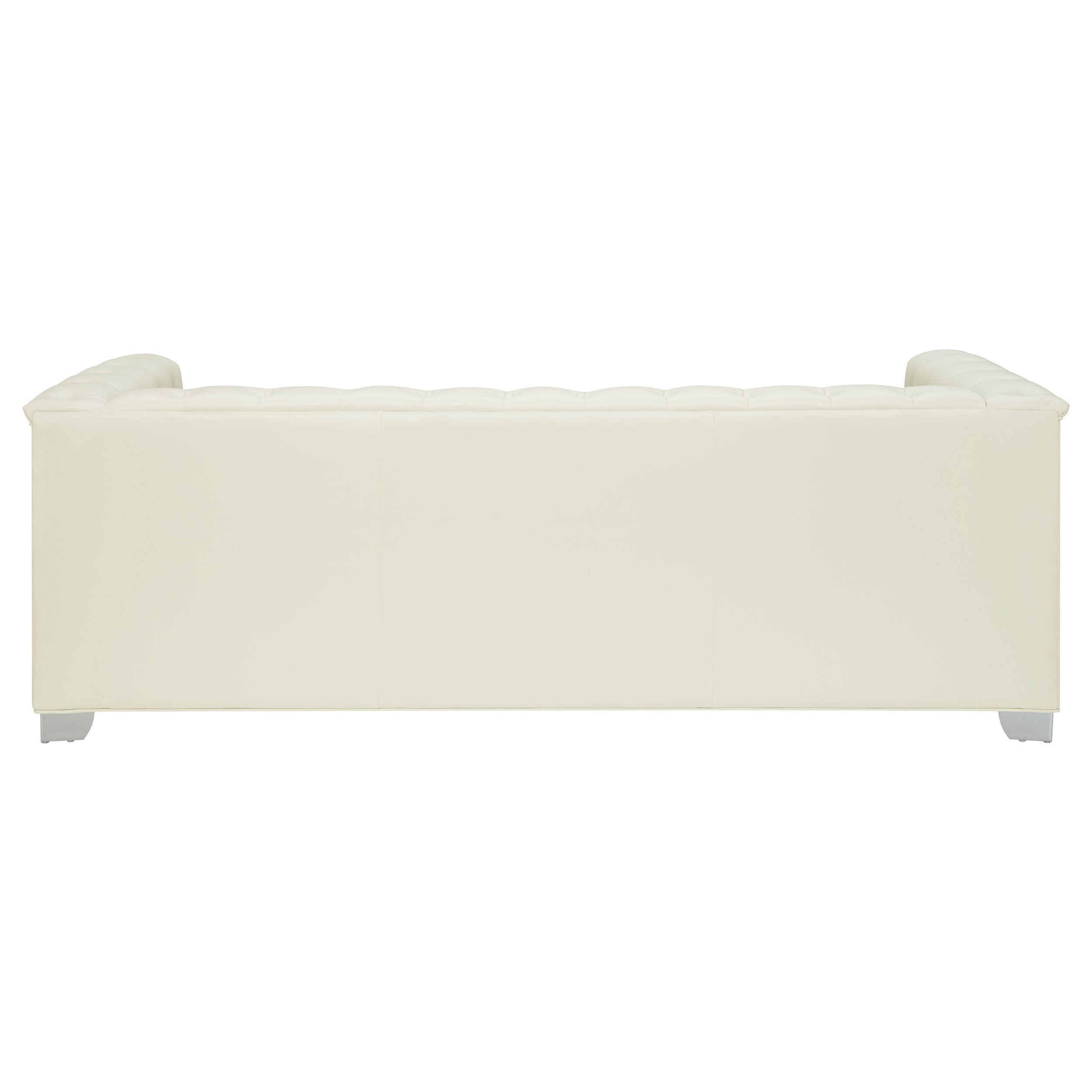 Chaviano Upholstered Track Arm Sofa Pearl White — view 6