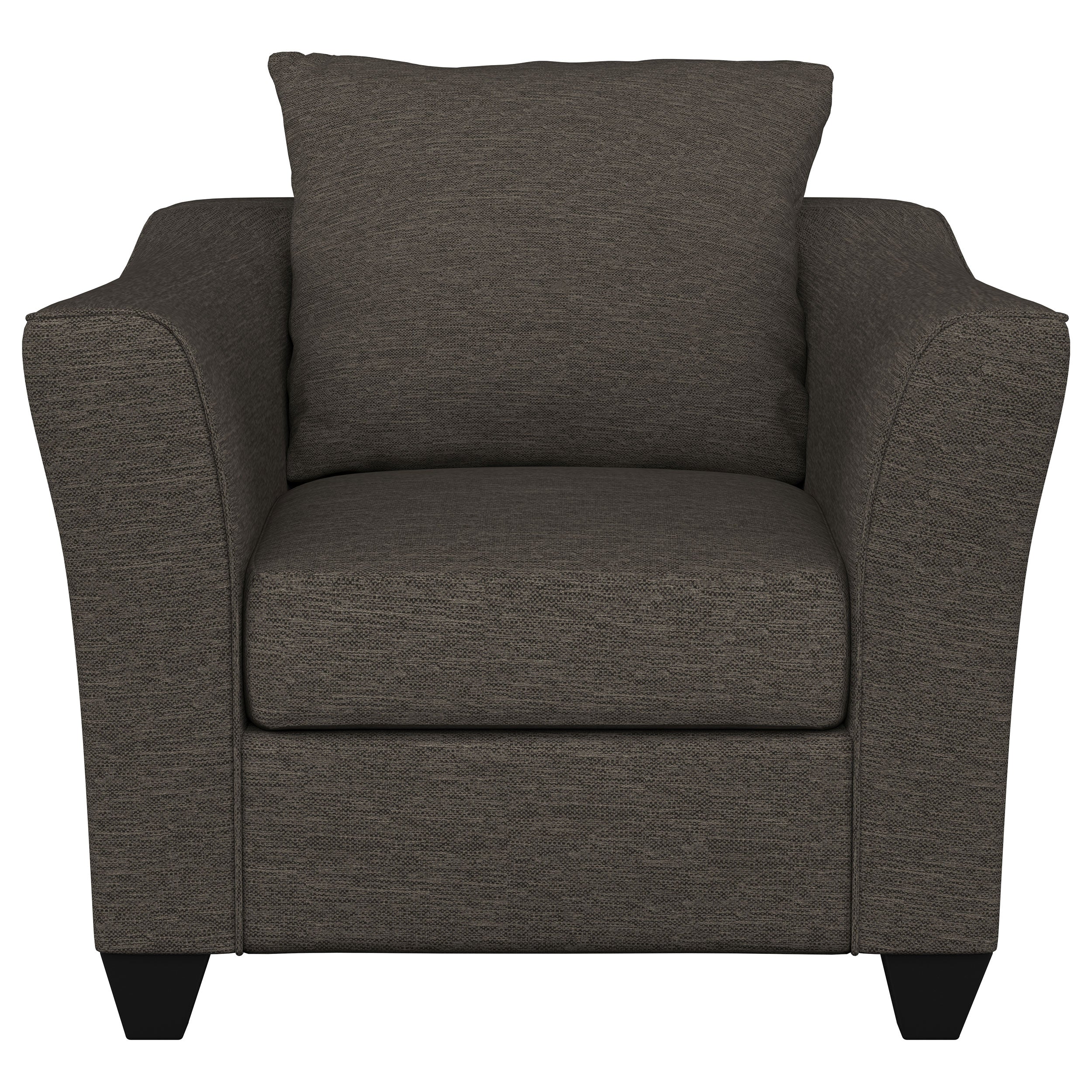 Salizar Upholstered Flared Arm Accent Chair Charcoal Grey — view 3