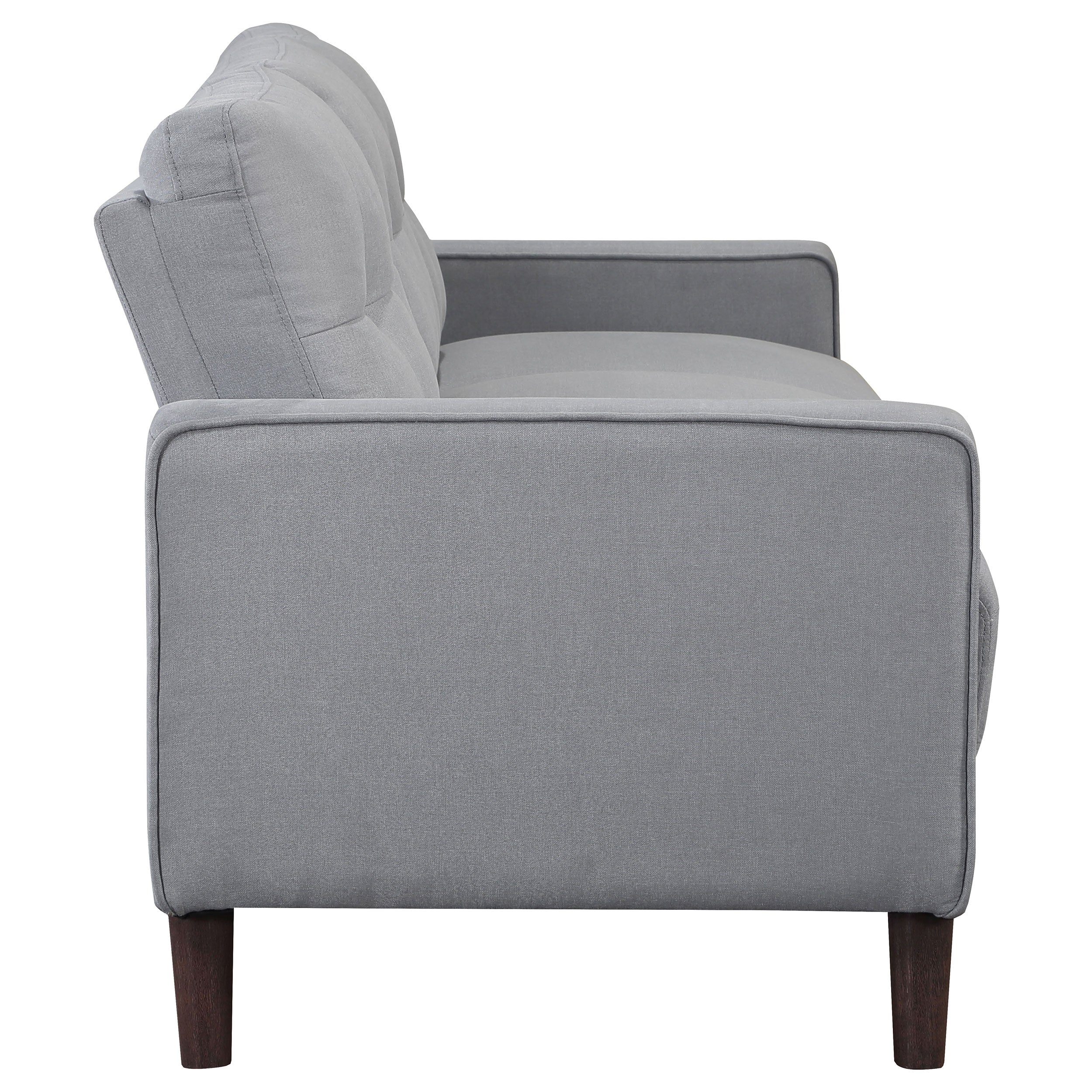 Bowen 2-piece Upholstered Track Arm Tufted Sofa Set Grey — view 6