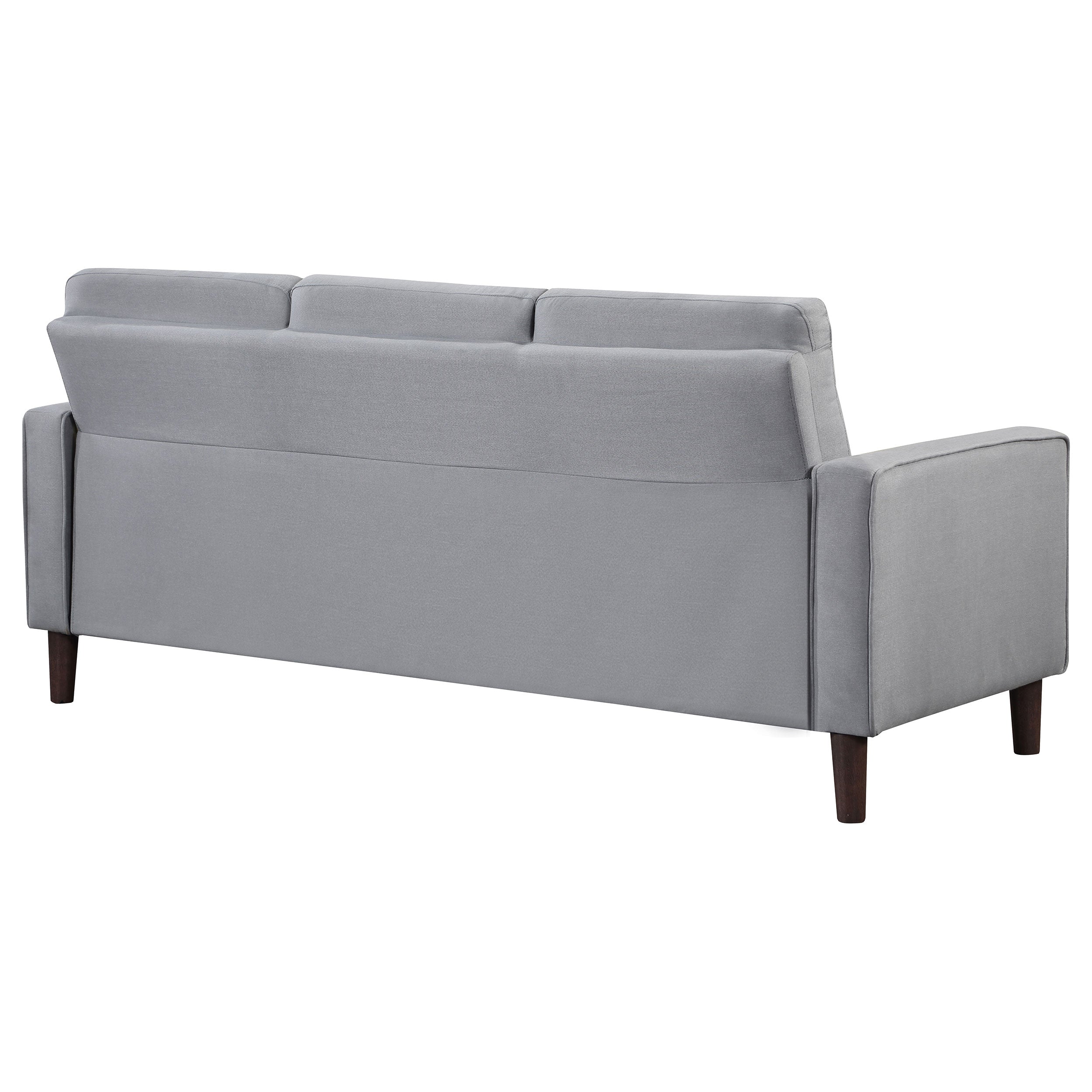Bowen Upholstered Track Arm Tufted Sofa Grey — view 7