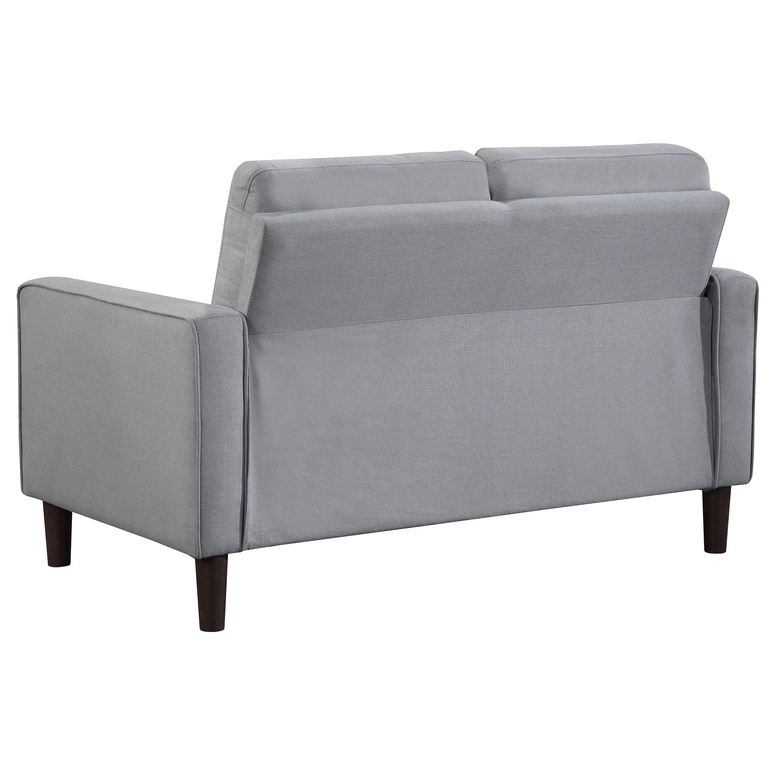 Bowen Upholstered Track Arm Tufted Loveseat Grey — view 6