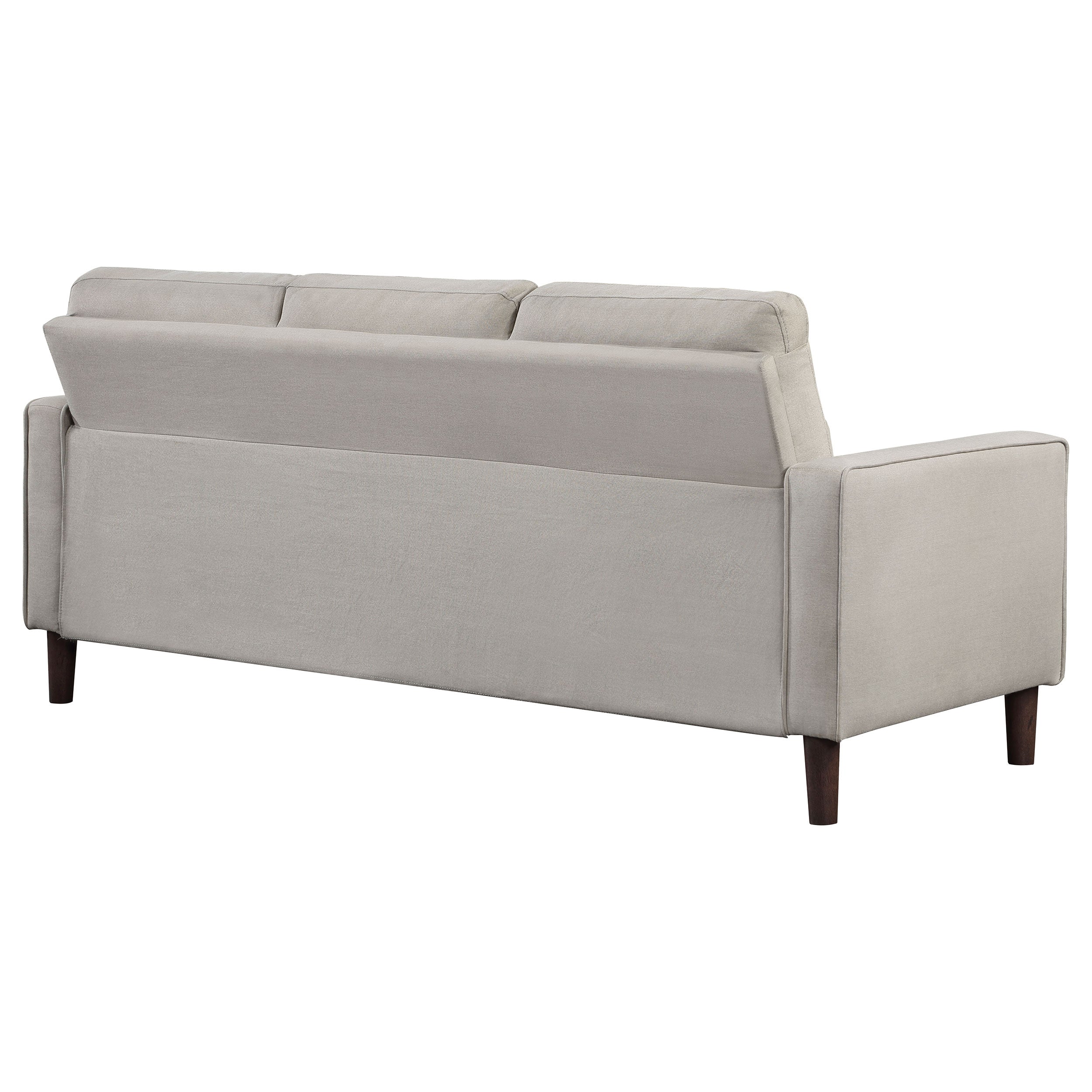 Bowen Upholstered Track Arm Tufted Sofa Beige — view 7