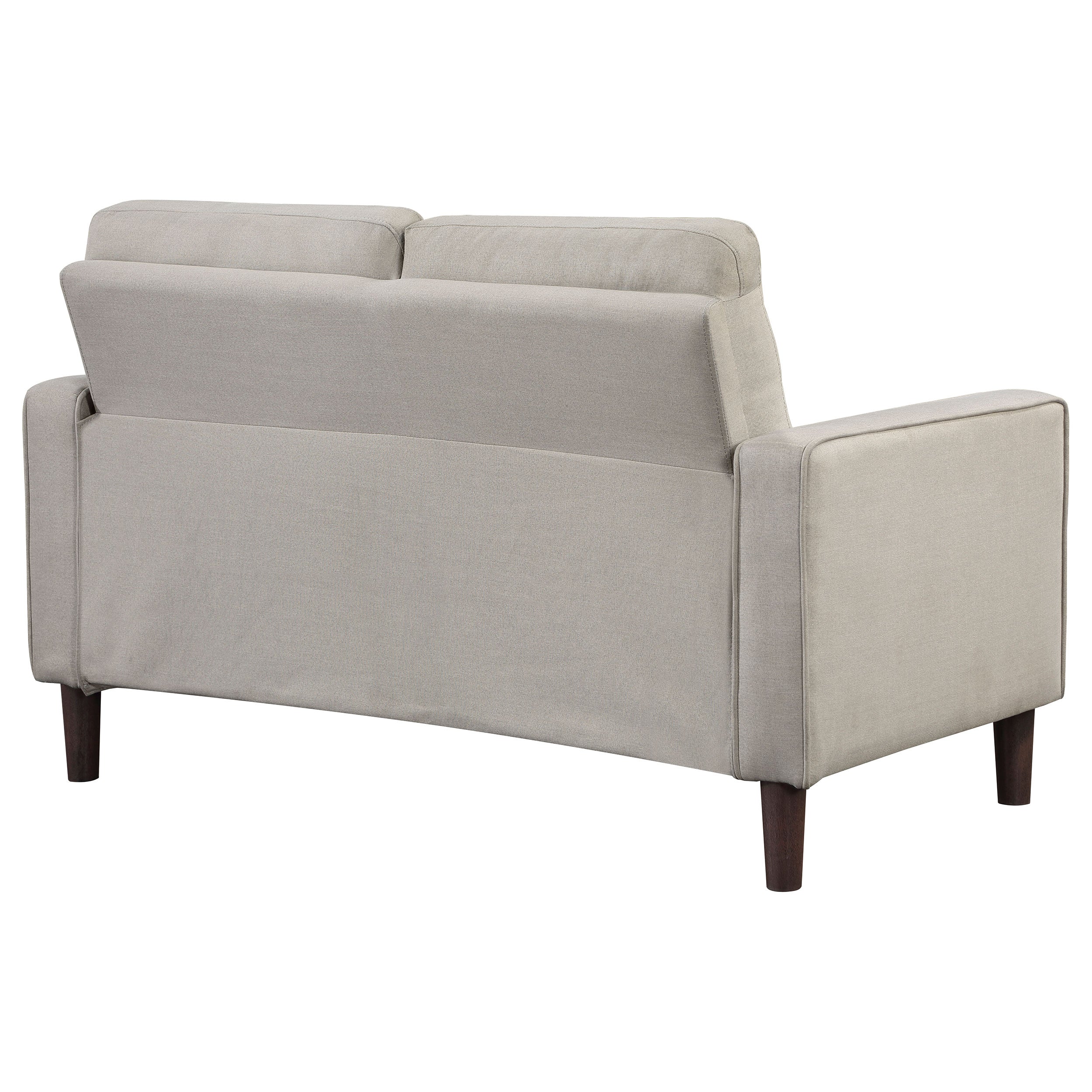 Bowen Upholstered Track Arm Tufted Loveseat Beige — view 7