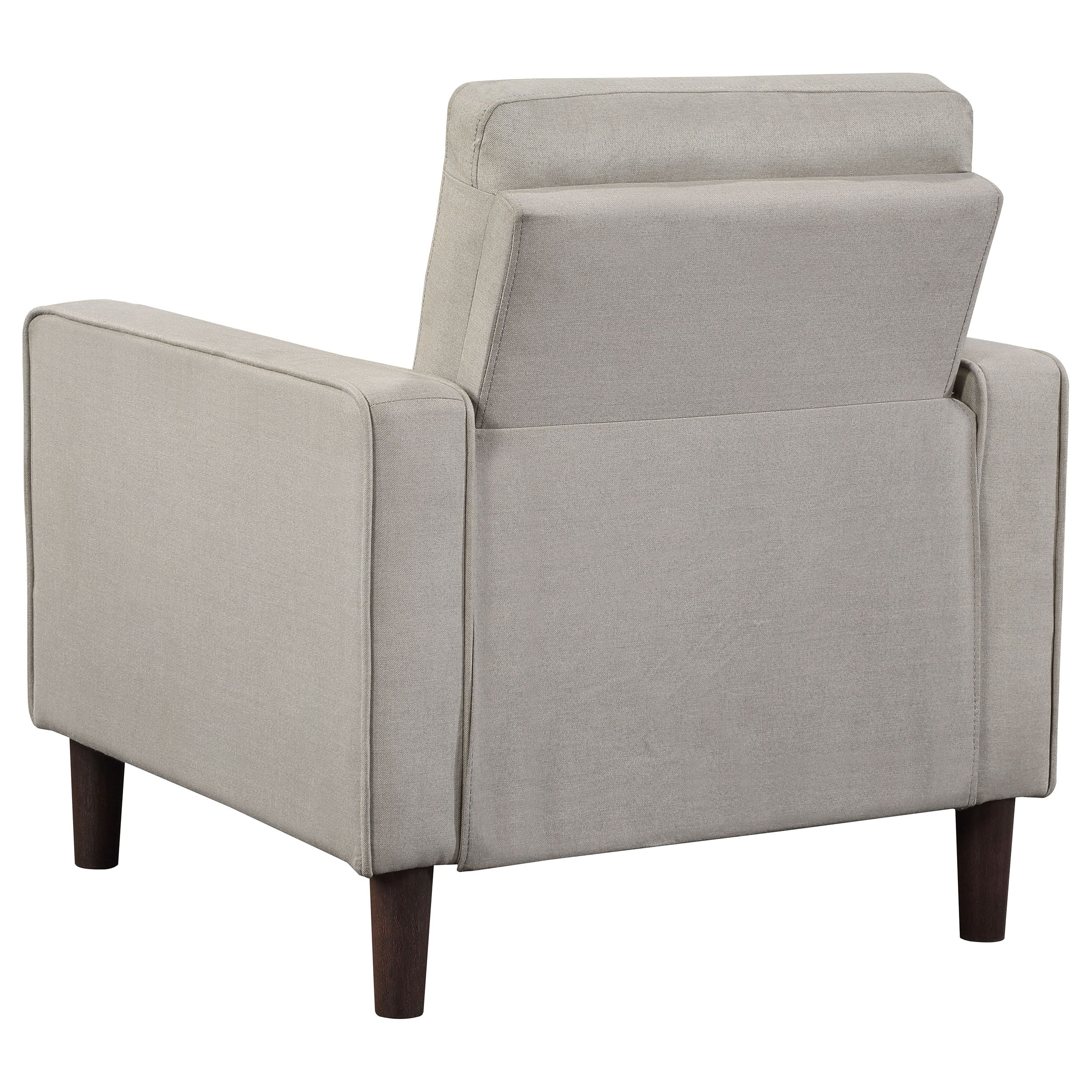 Bowen Upholstered Track Arm Tufted Accent Chair Beige — view 6