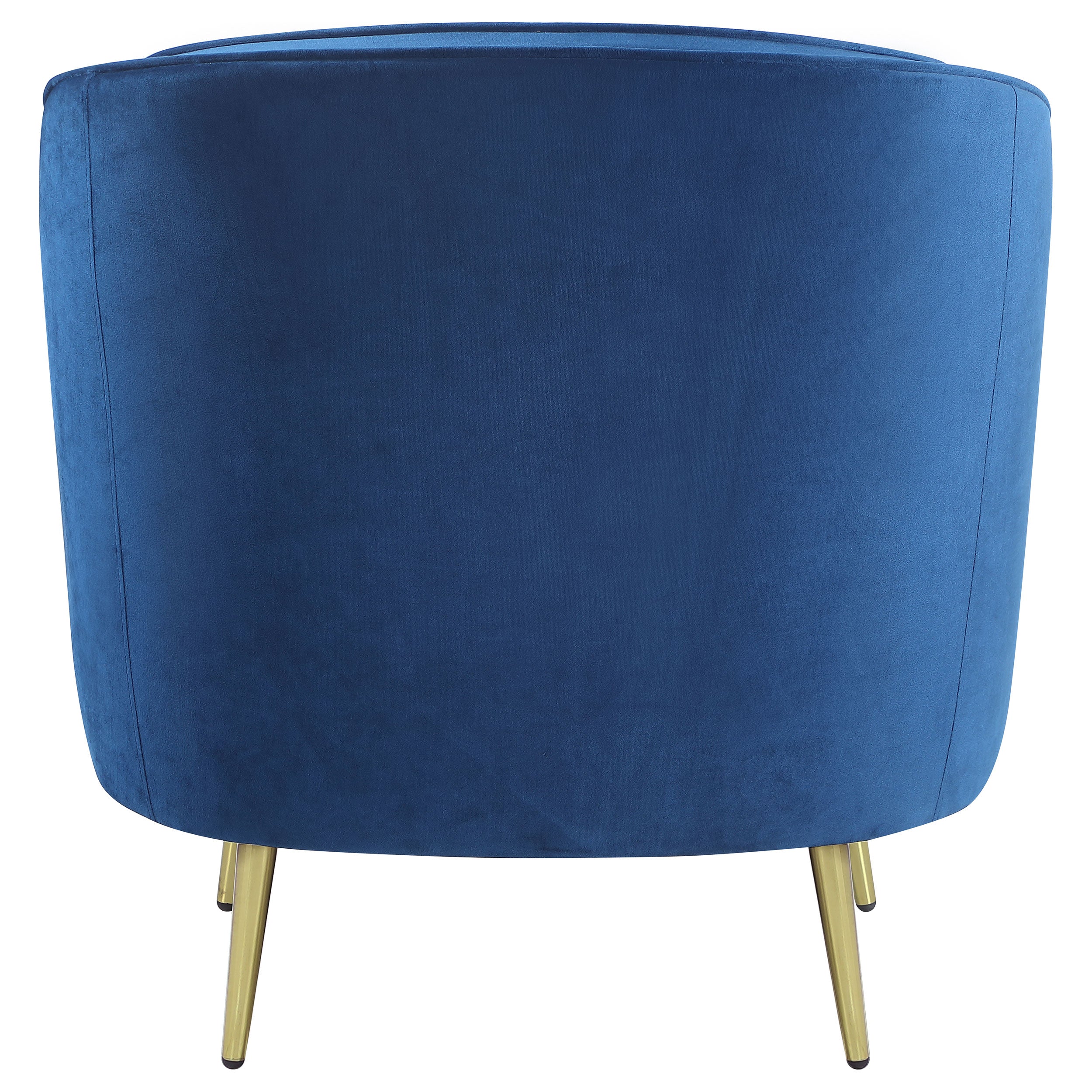 Sophia Upholstered Channel Tufted Barrel Accent Chair Blue — view 6