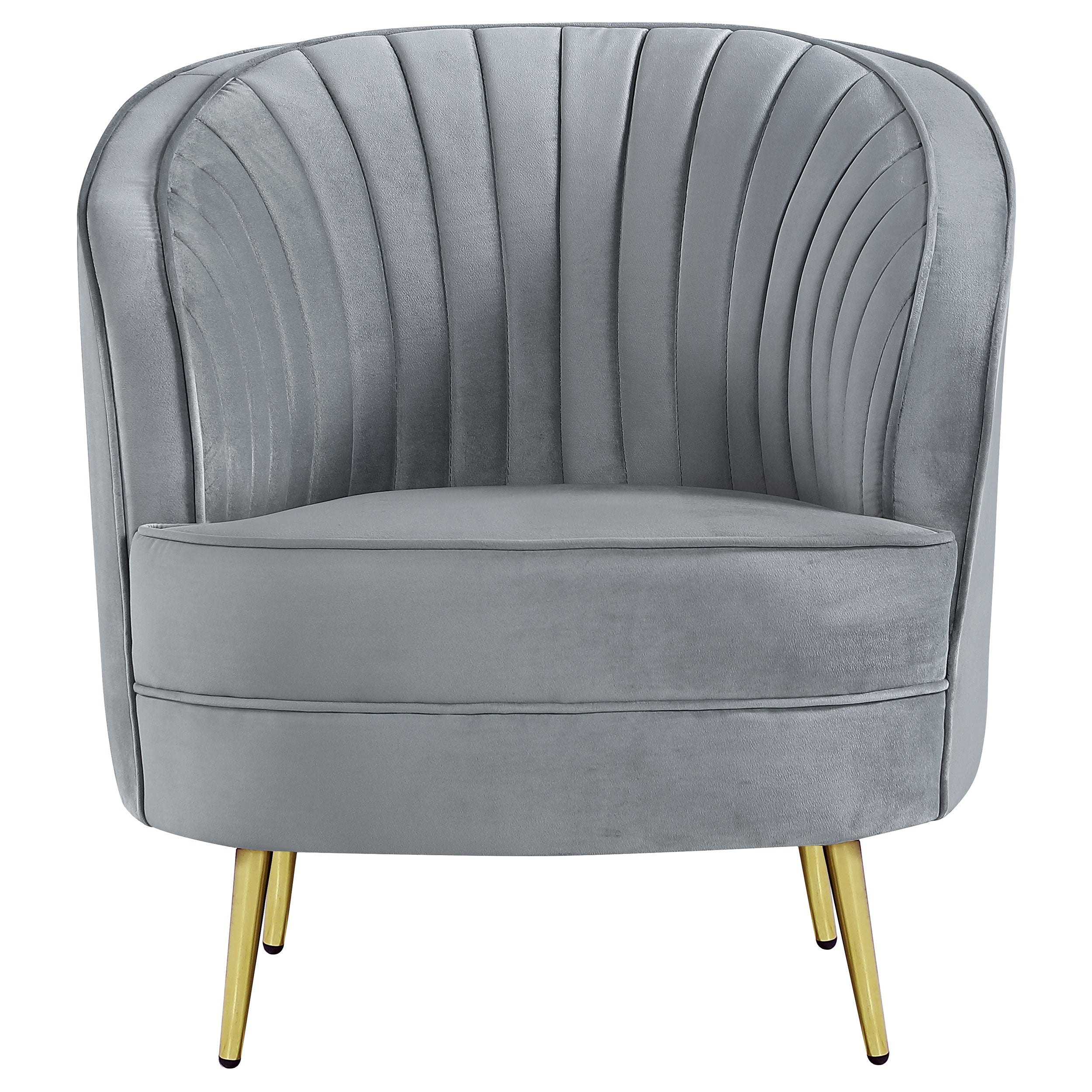 Sophia 3-piece Upholstered Channel Tufted Sofa Set Grey — view 10