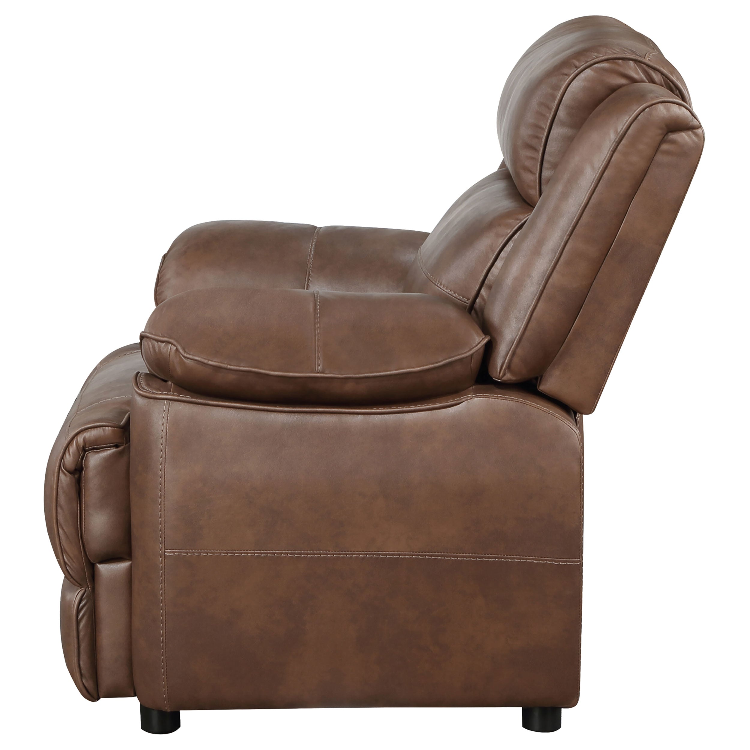Ellington Upholstered Padded Arm Accent Chair Dark Brown — view 5