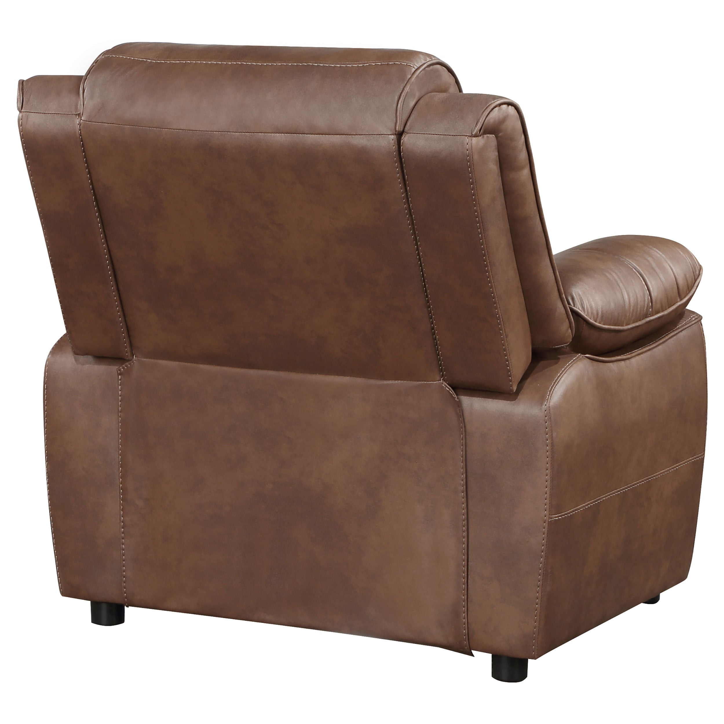 Ellington Upholstered Padded Arm Accent Chair Dark Brown — view 8