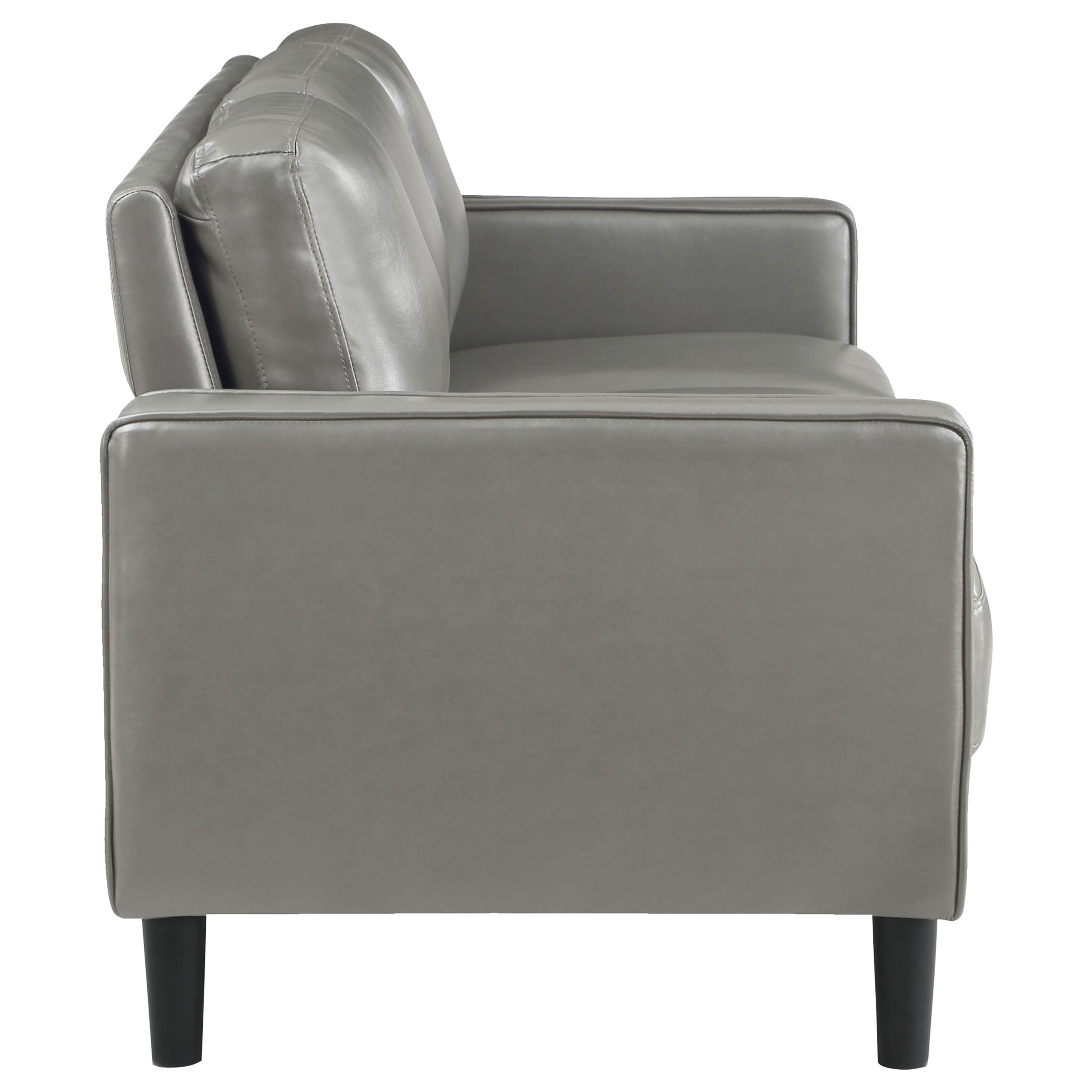 Ruth 2-piece Upholstered Track Arm Sofa Set Grey — view 6