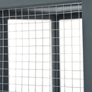 Outdoor Cat House With Shelves And Weather Protection, Removable Wood Boxes - Gray