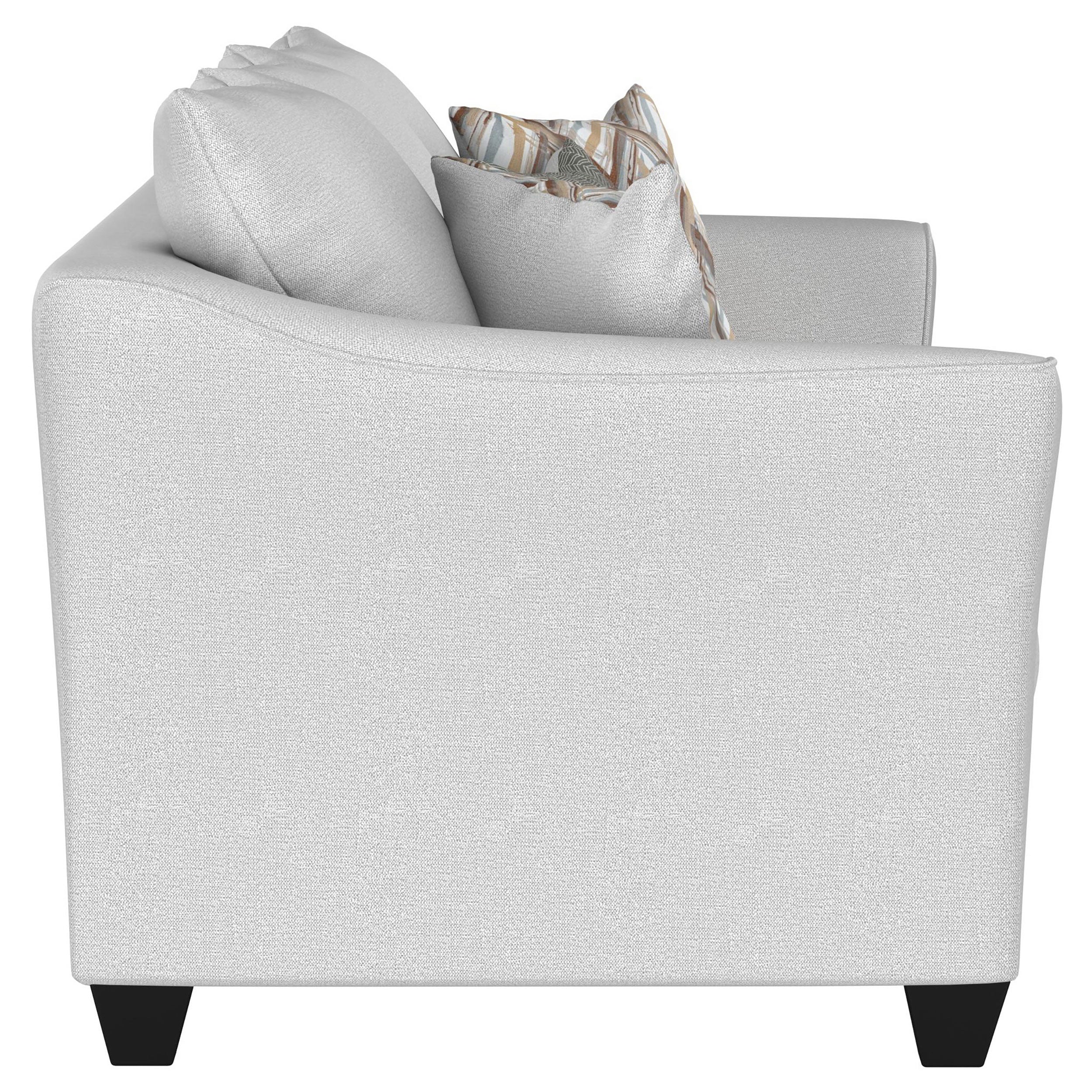Salizar 3-piece Upholstered Flared Arm Sofa Set Sand — view 6
