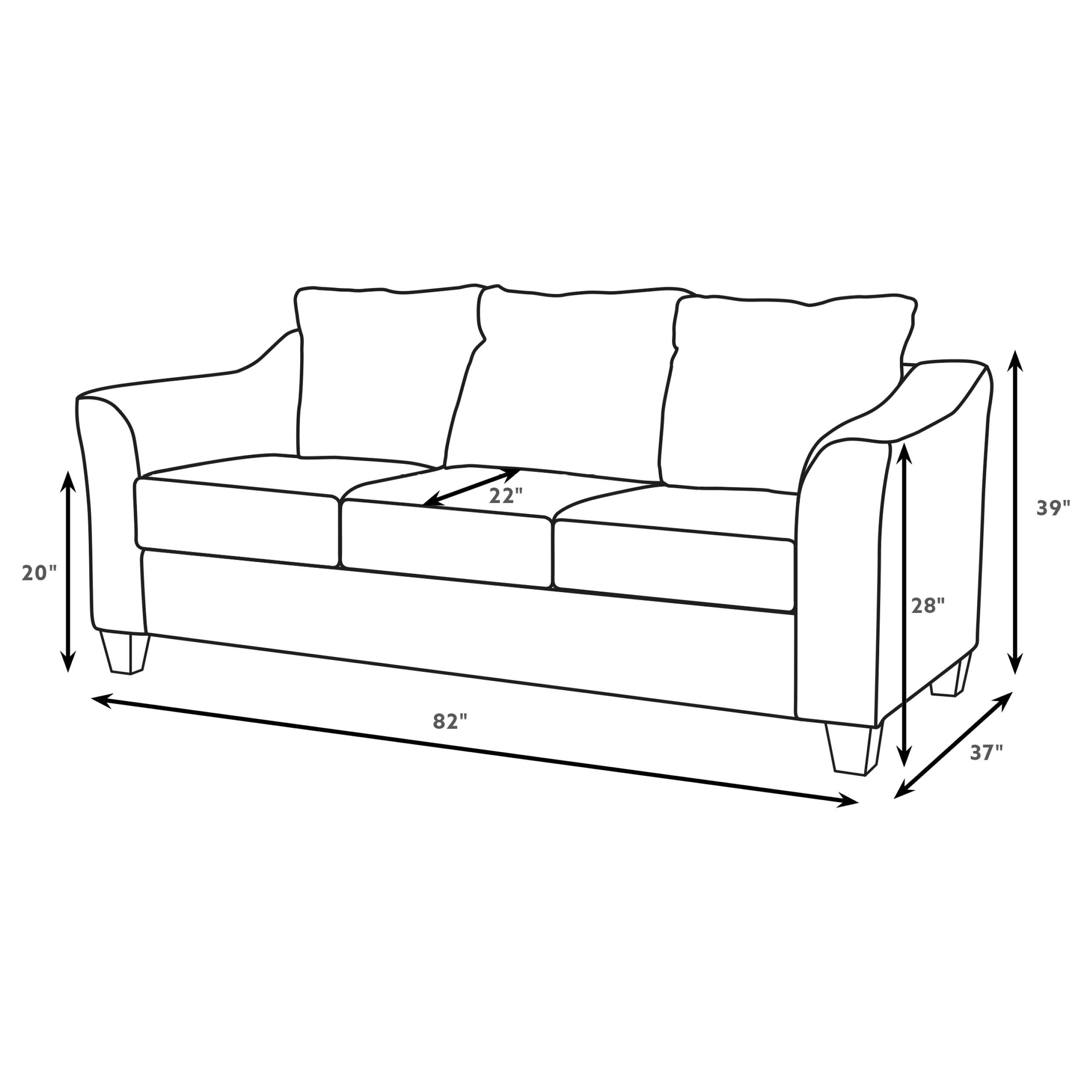 Salizar Upholstered Flared Arm Sofa Sand — view 11