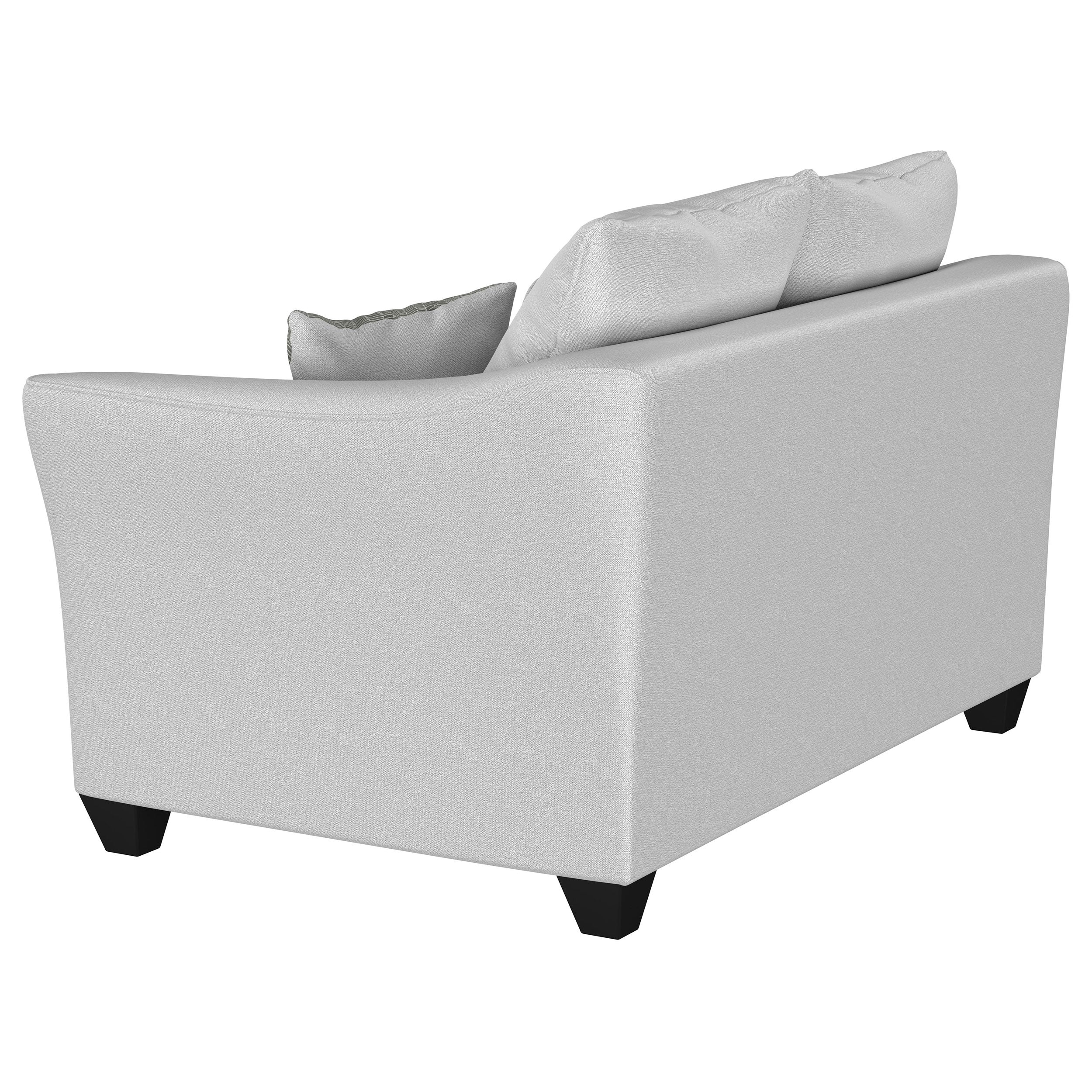 Salizar Upholstered Flared Arm Loveseat Sand — view 6