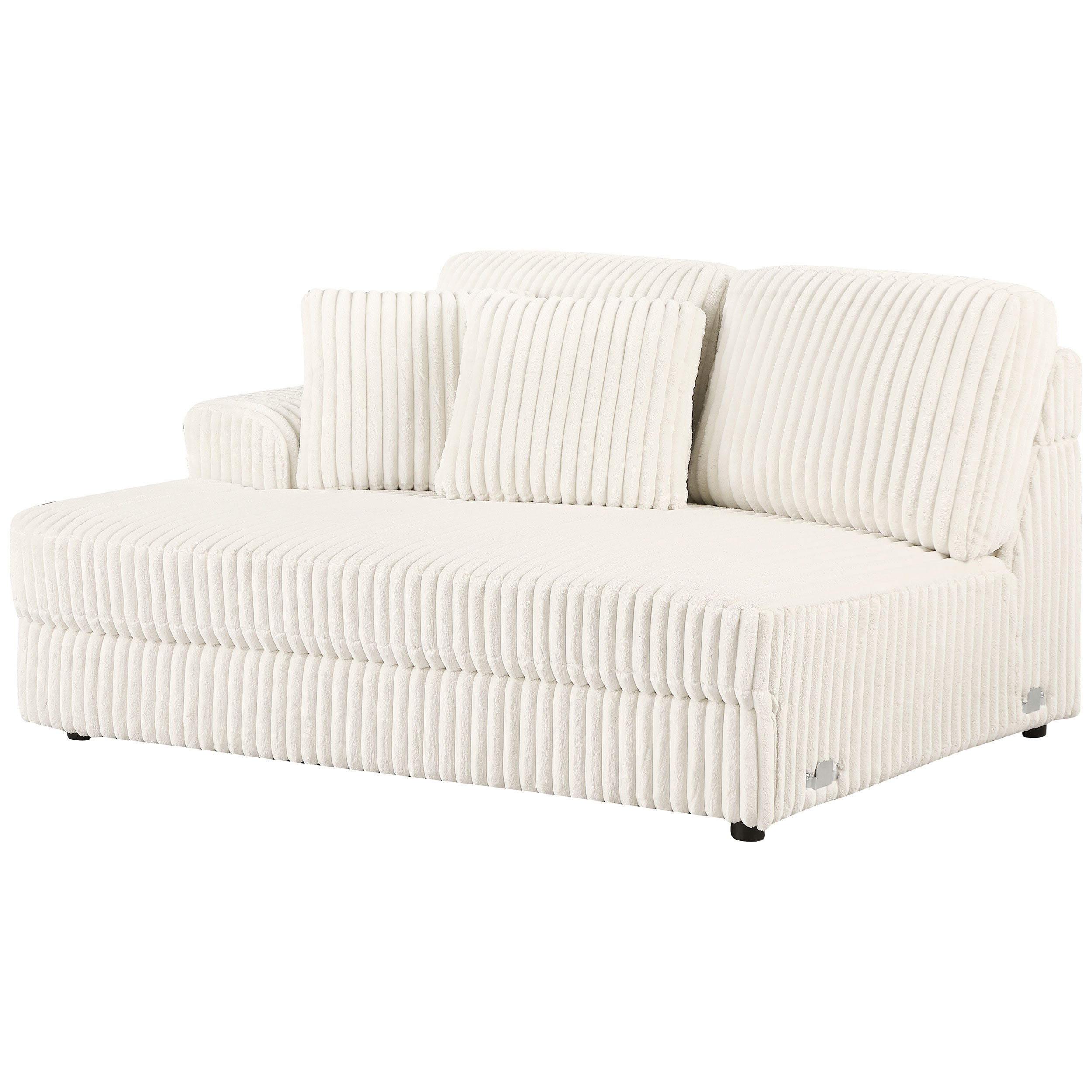 Emberson Upholstered LAF Loveseat Ivory — view 4