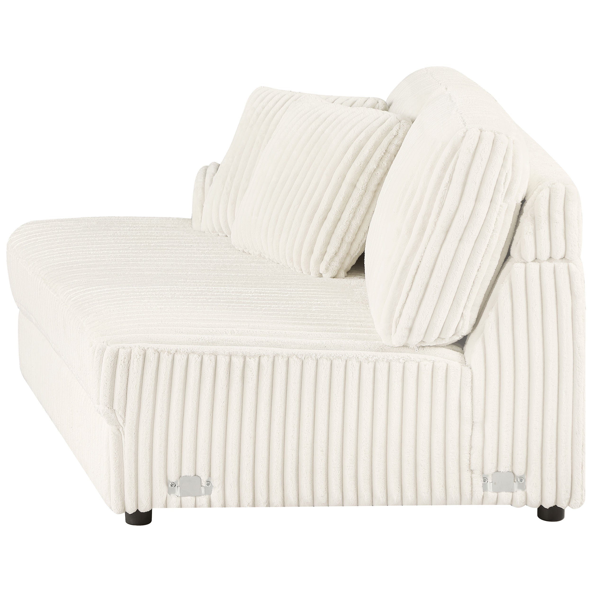 Emberson Upholstered LAF Loveseat Ivory — view 5
