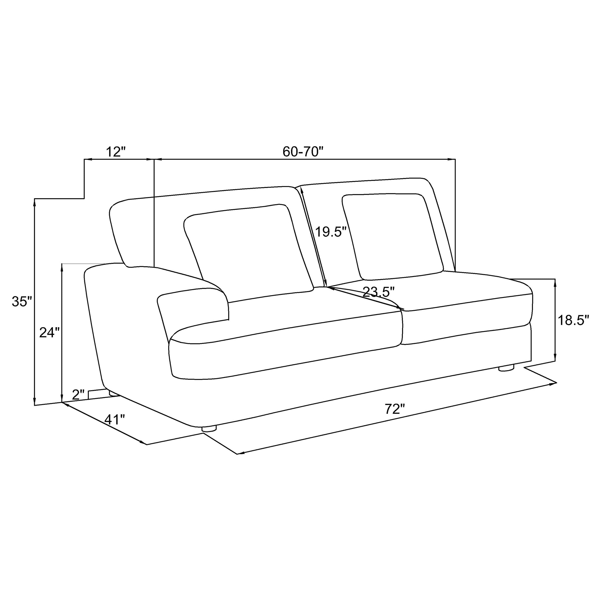 Emberson Upholstered LAF Loveseat Ivory — view 10