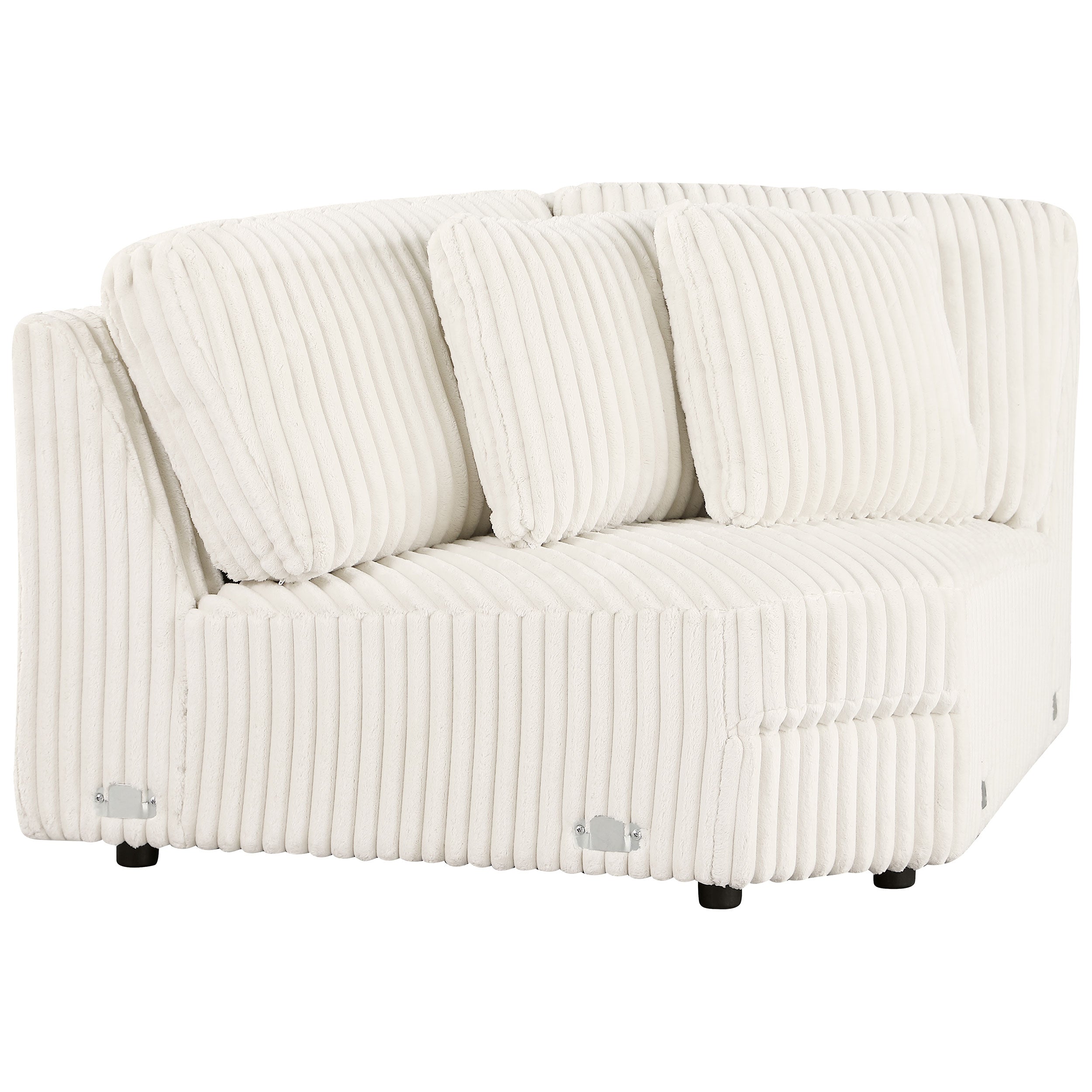 Emberson Upholstered Wedge Ivory — view 3